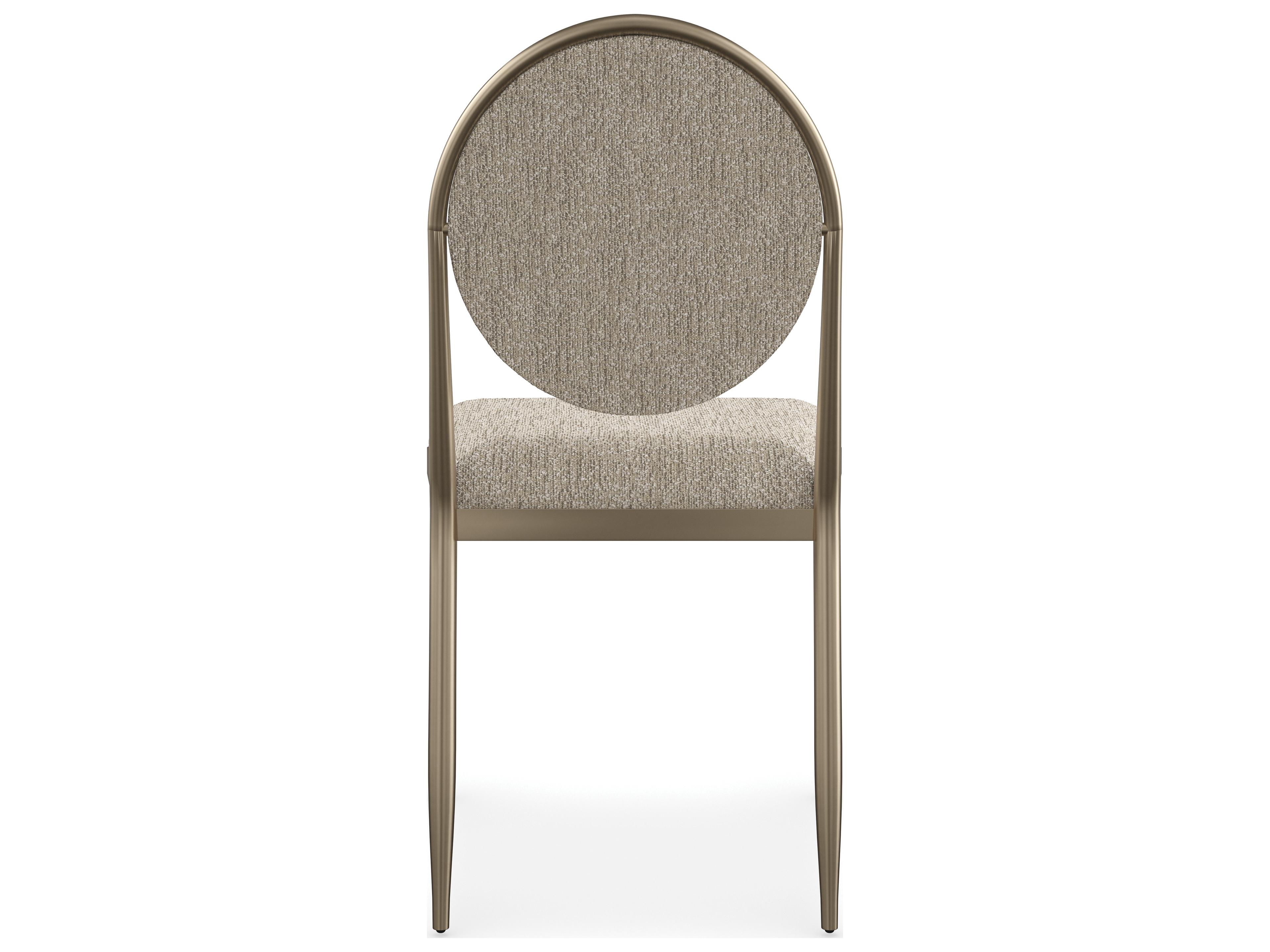 Caracole Modern Resort Capri Gray Upholstered Side Dining Chair