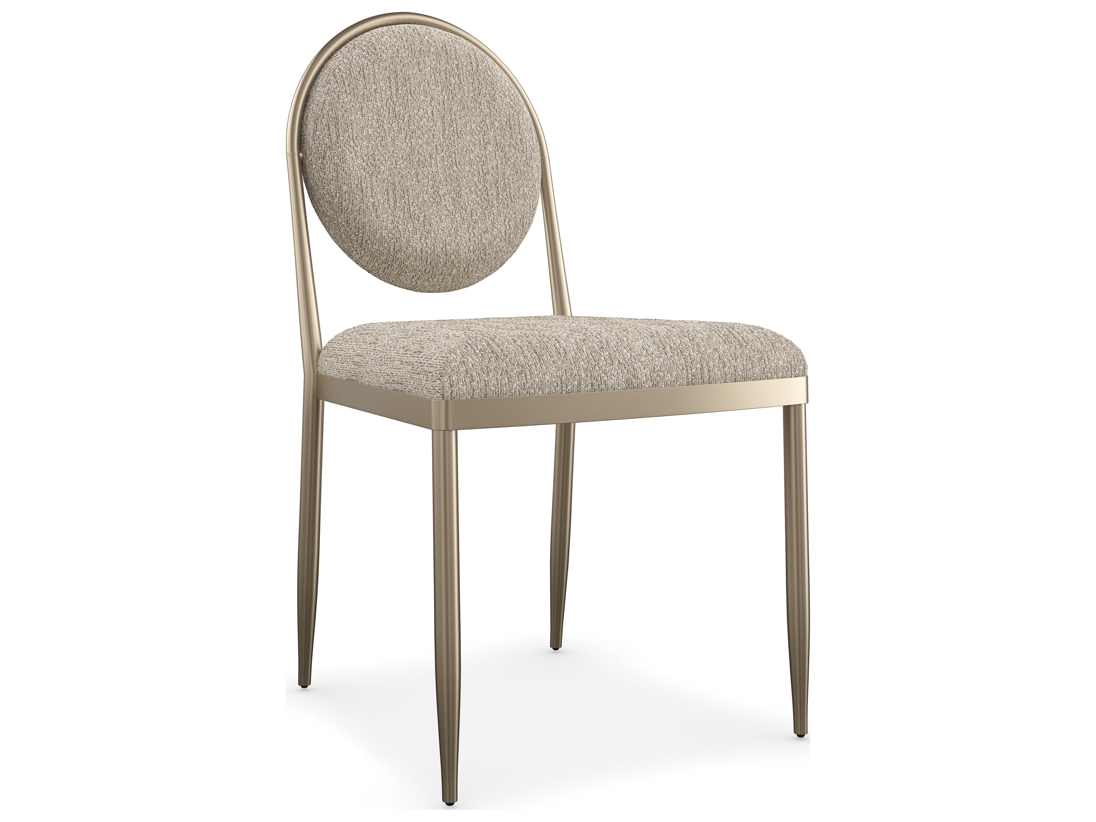 Caracole Modern Resort Capri Gray Upholstered Side Dining Chair