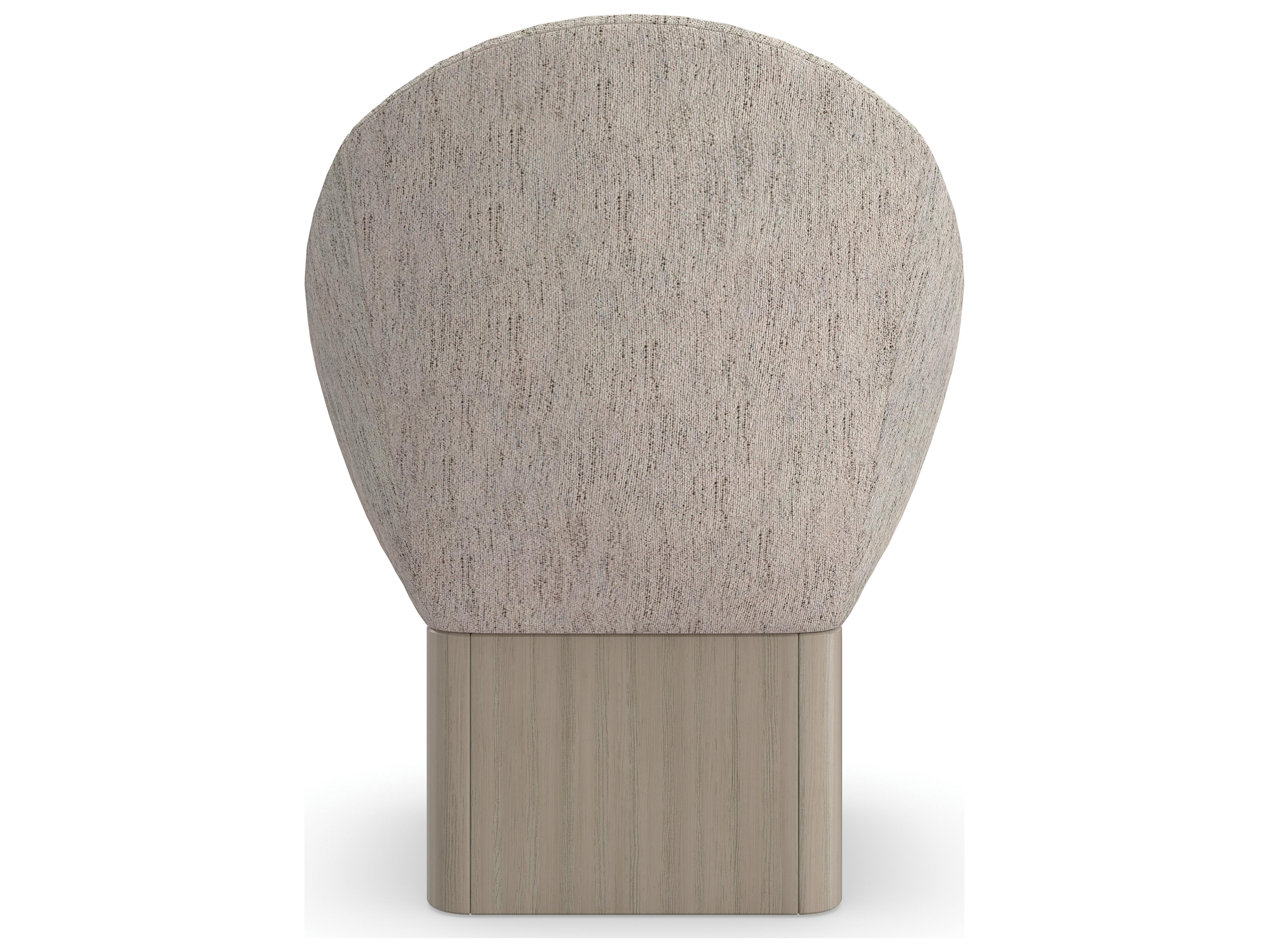 Caracole Modern Resort Palma Hardwood Gray Upholstered Side Dining Chair