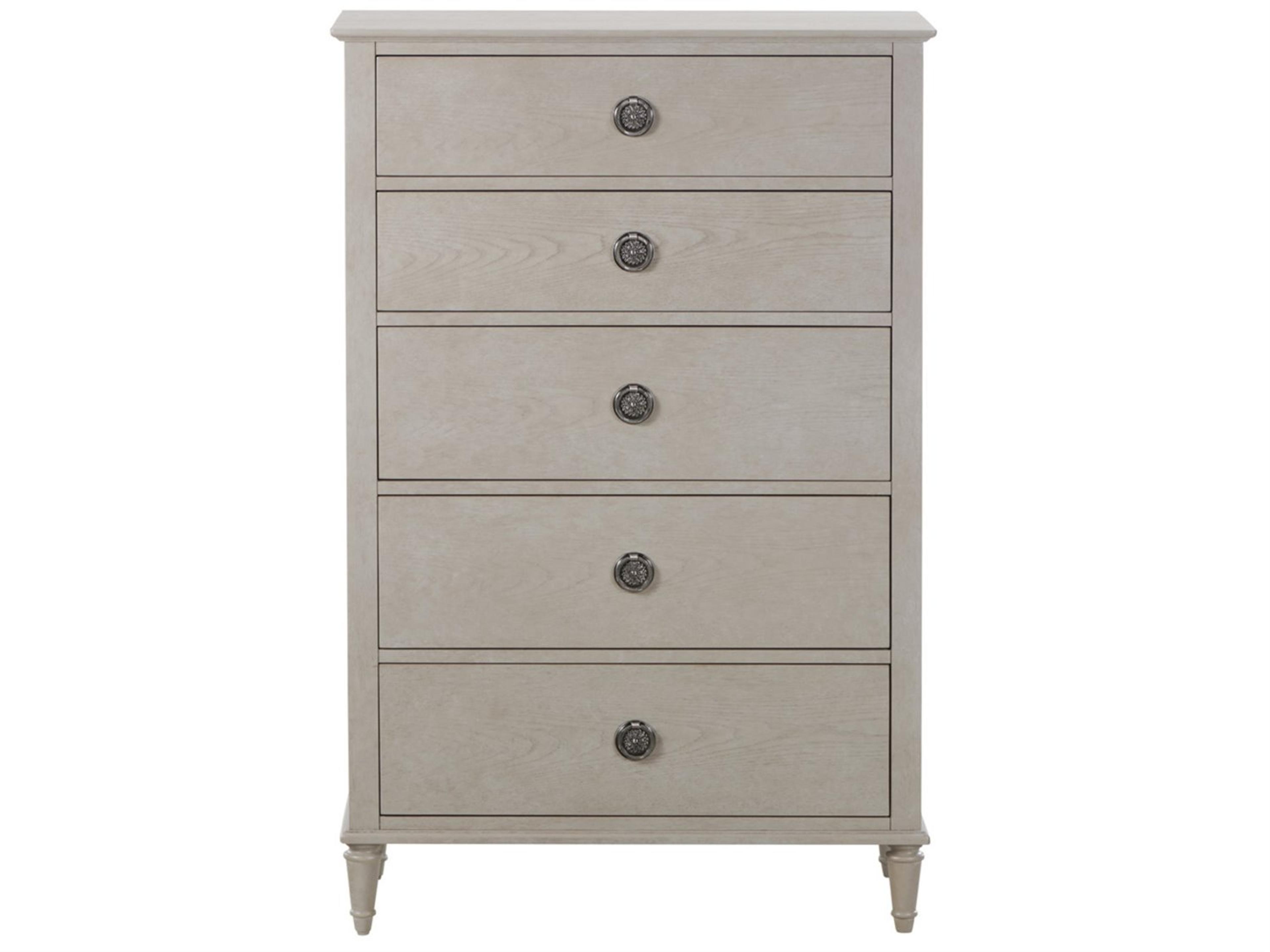 Caracole Atelier 5-Drawers Gray Oak Wood Dresser