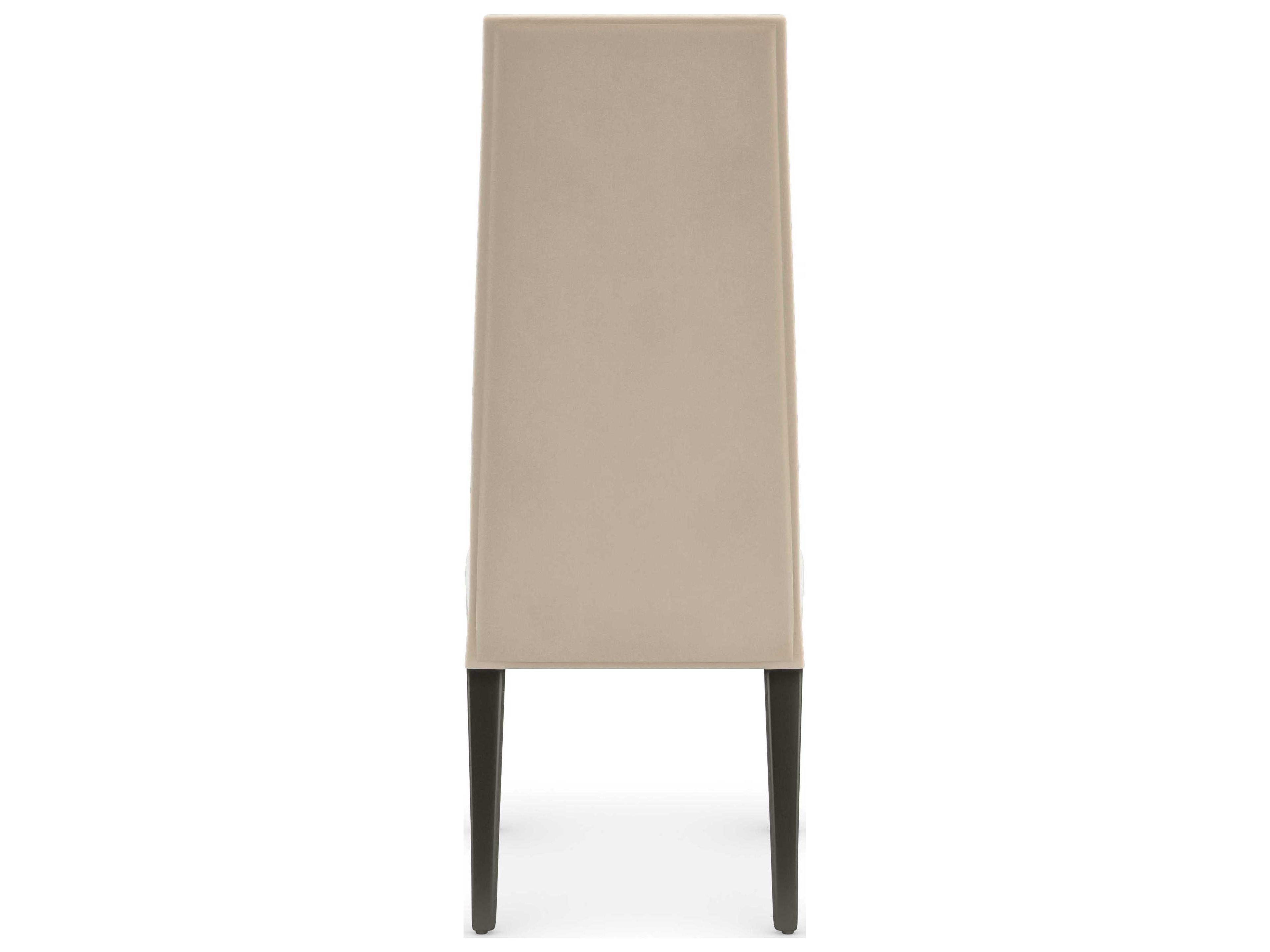Caracole Signature Metropolitan The Master Birch Wood Beige Upholstered Side Dining Chair