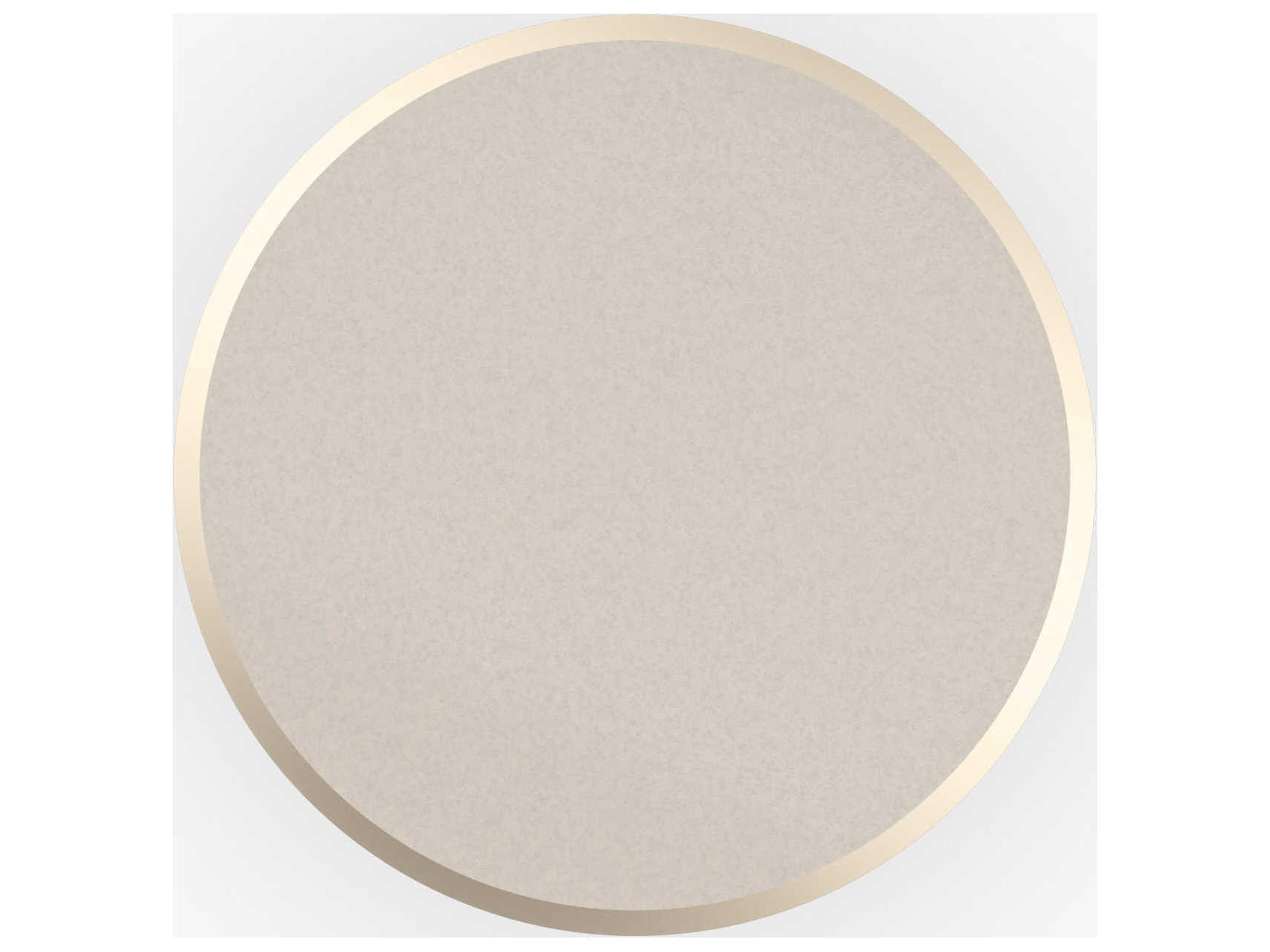 Caracole Signature Metropolitan Round About-Short 9" Round Stone Whisper Of Gold End Table