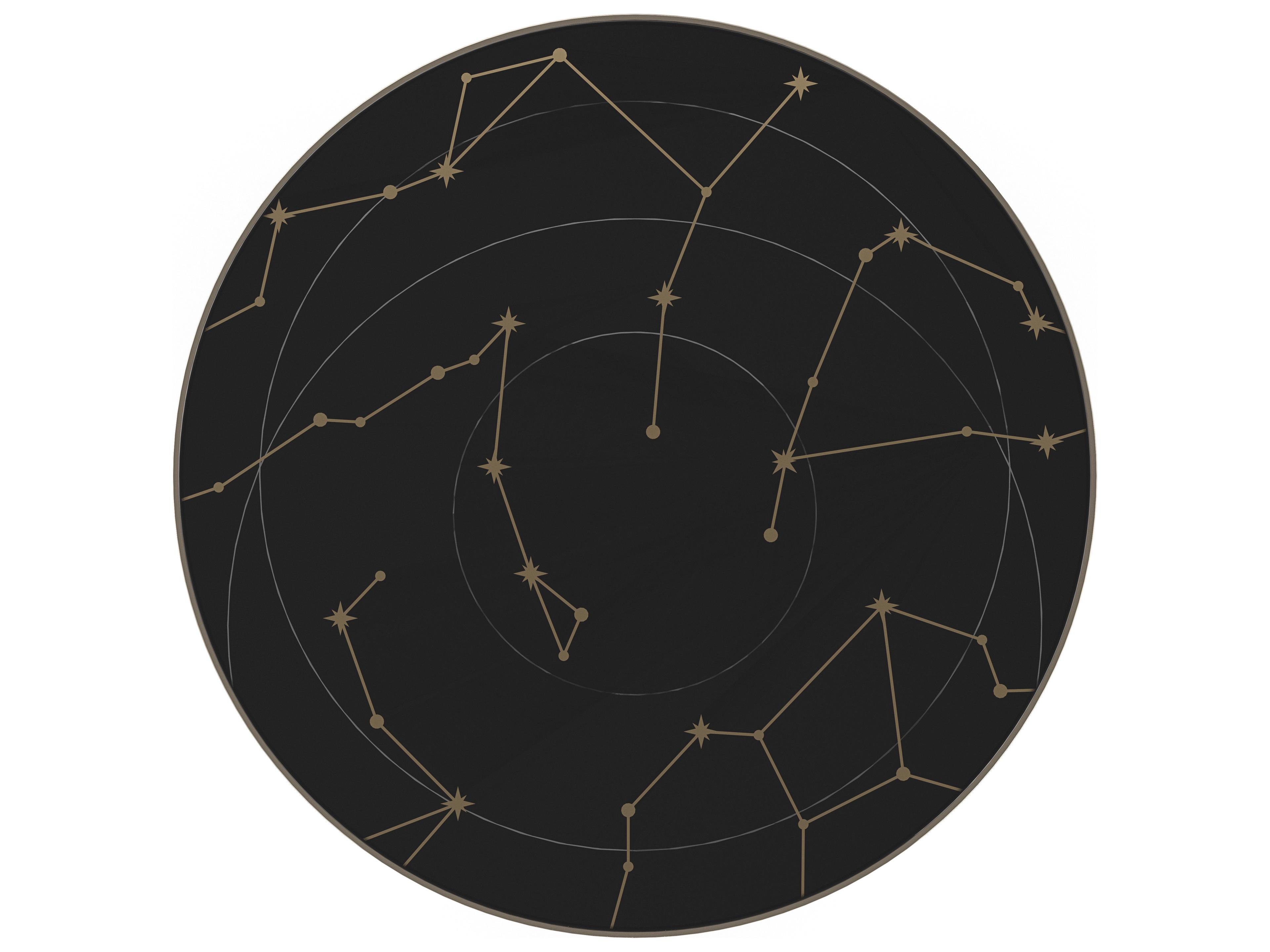 Caracole Signature Debut Umbra Round Glass Coffee Table