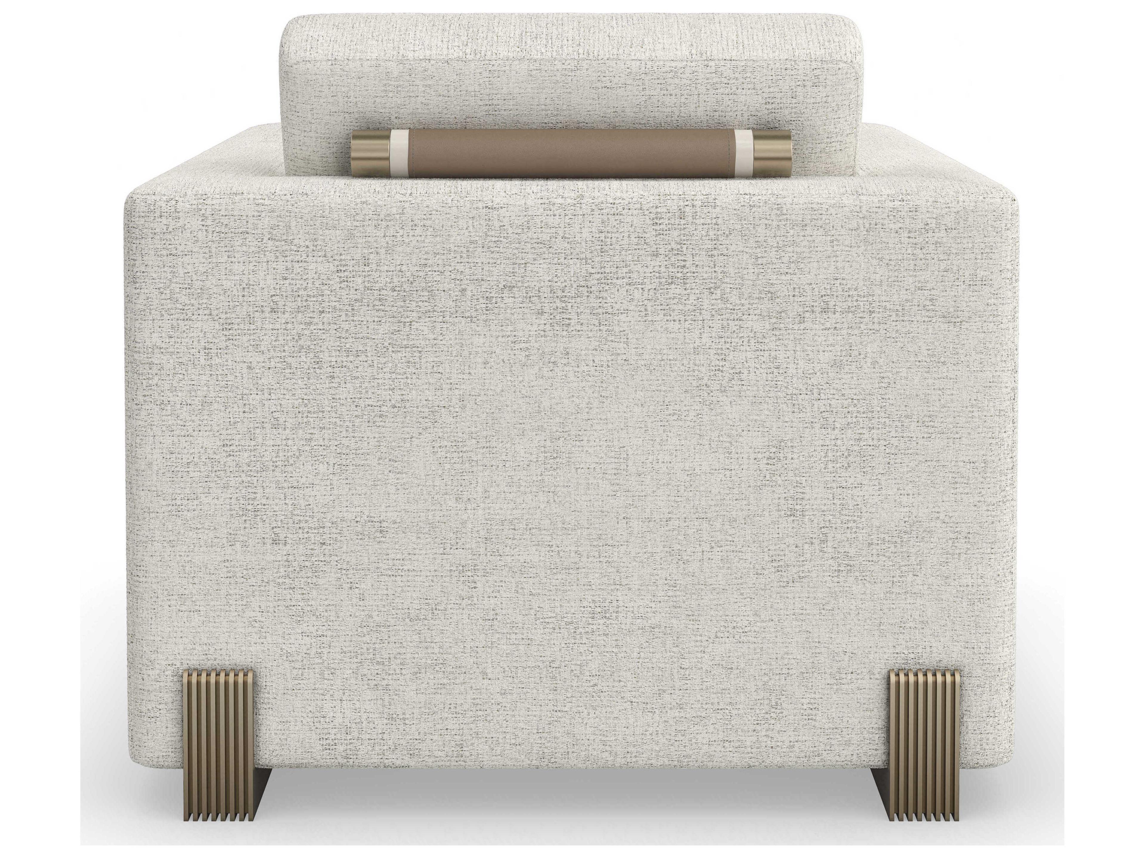 Caracole Upholstery Counter Balance Gray Fabric Accent Chair