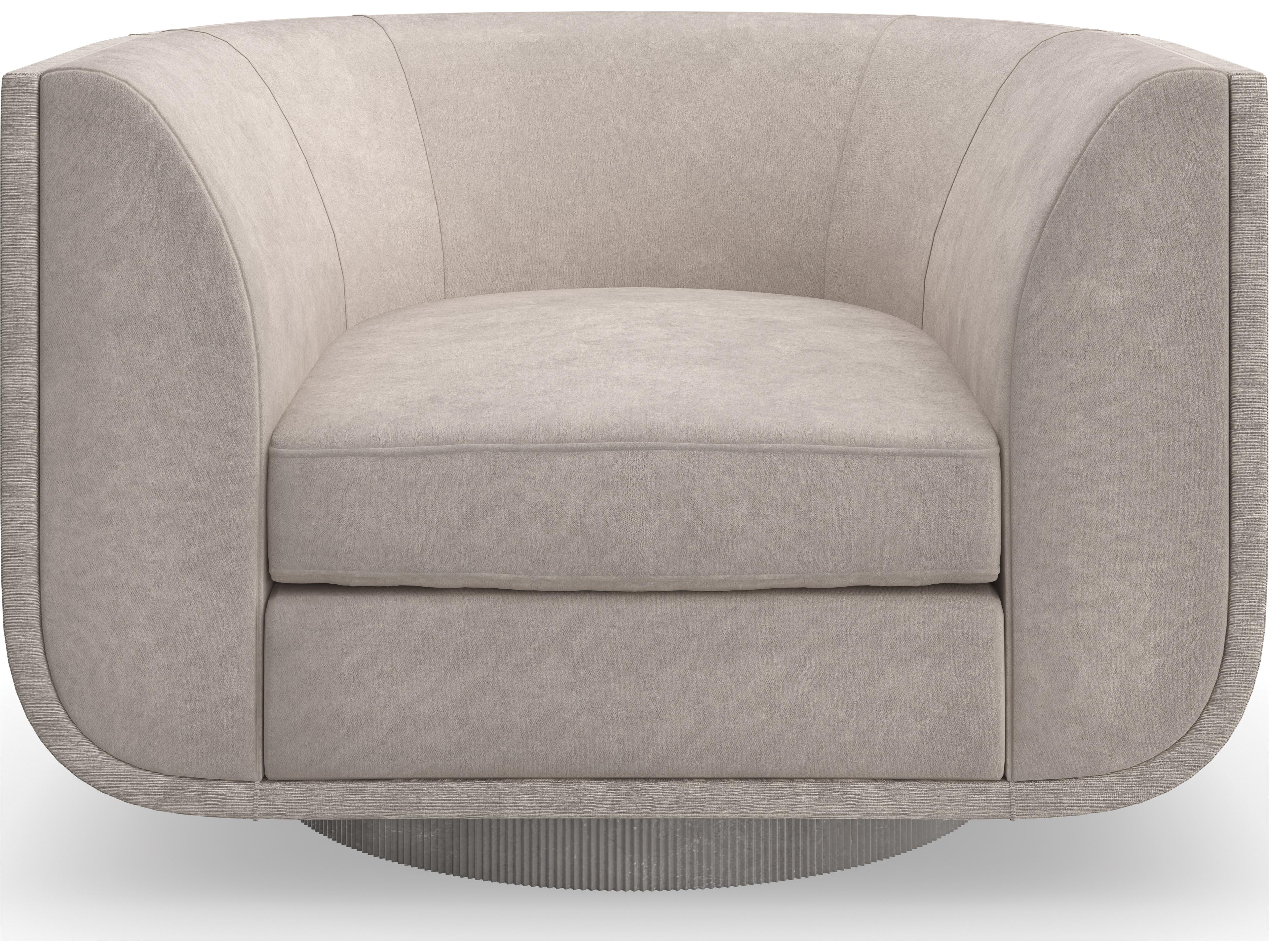 Caracole Upholstery Clipper Gray Fabric Accent Chair