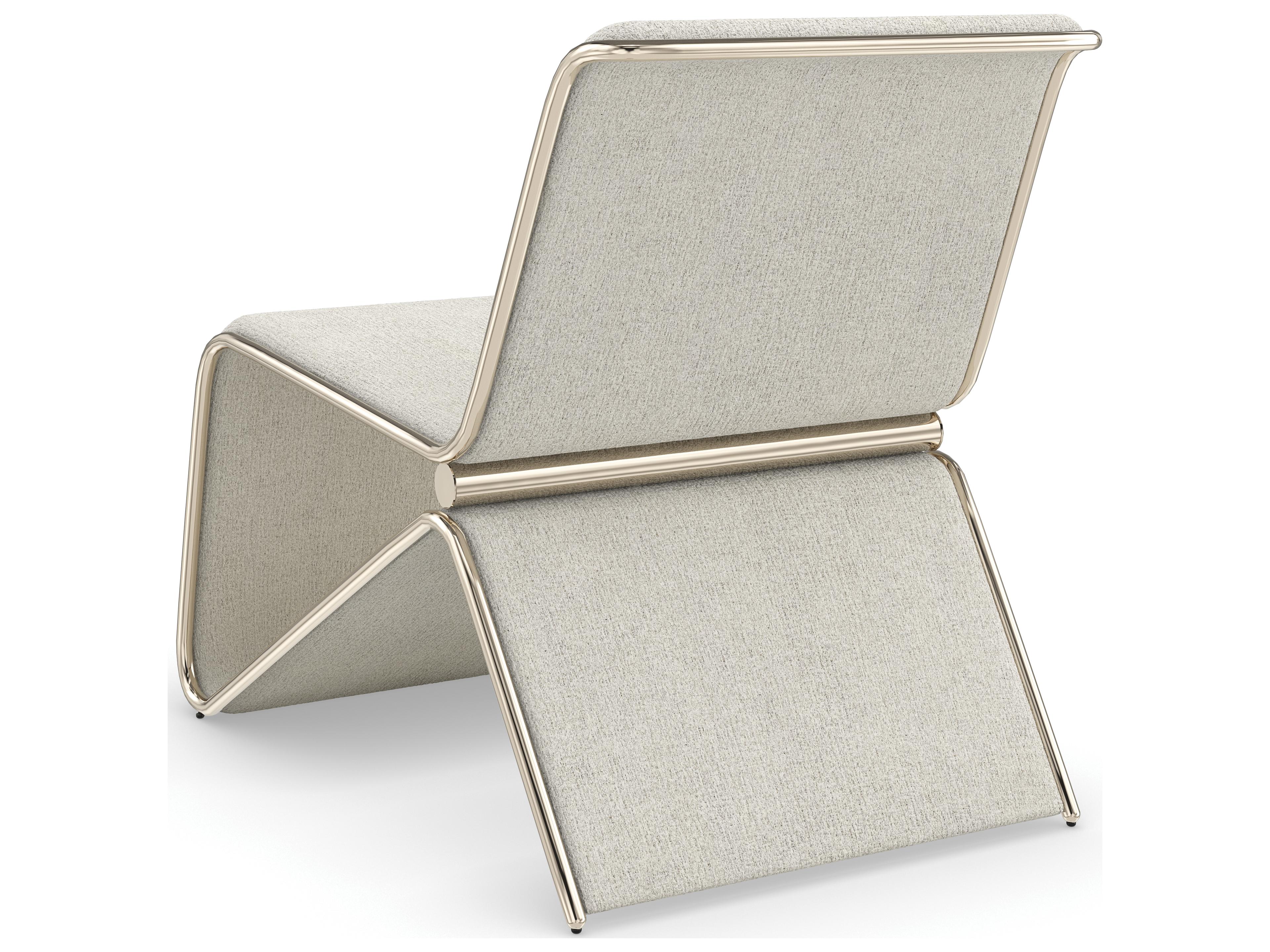 Caracole Upholstery Parallax Gray Fabric Accent Chair