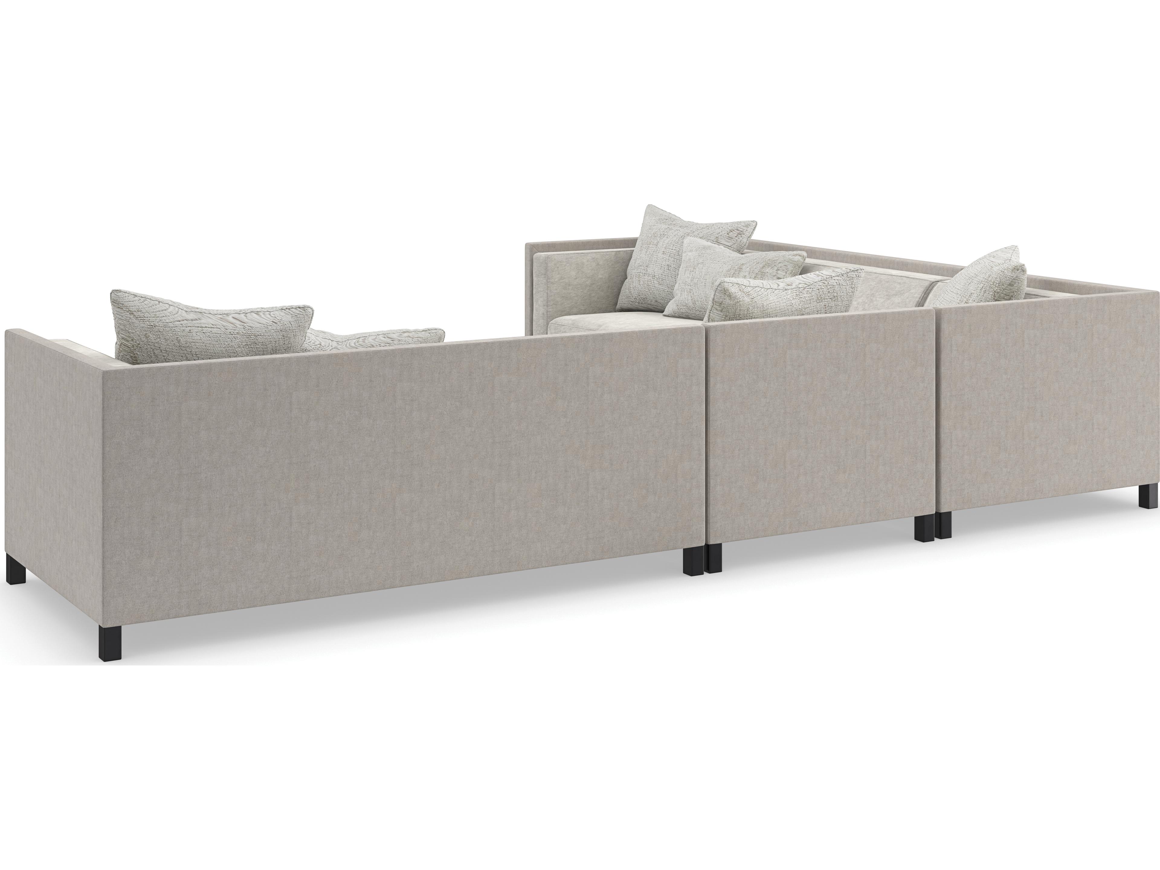 Caracole Upholstery Clipper Gray Upholstered Modular
