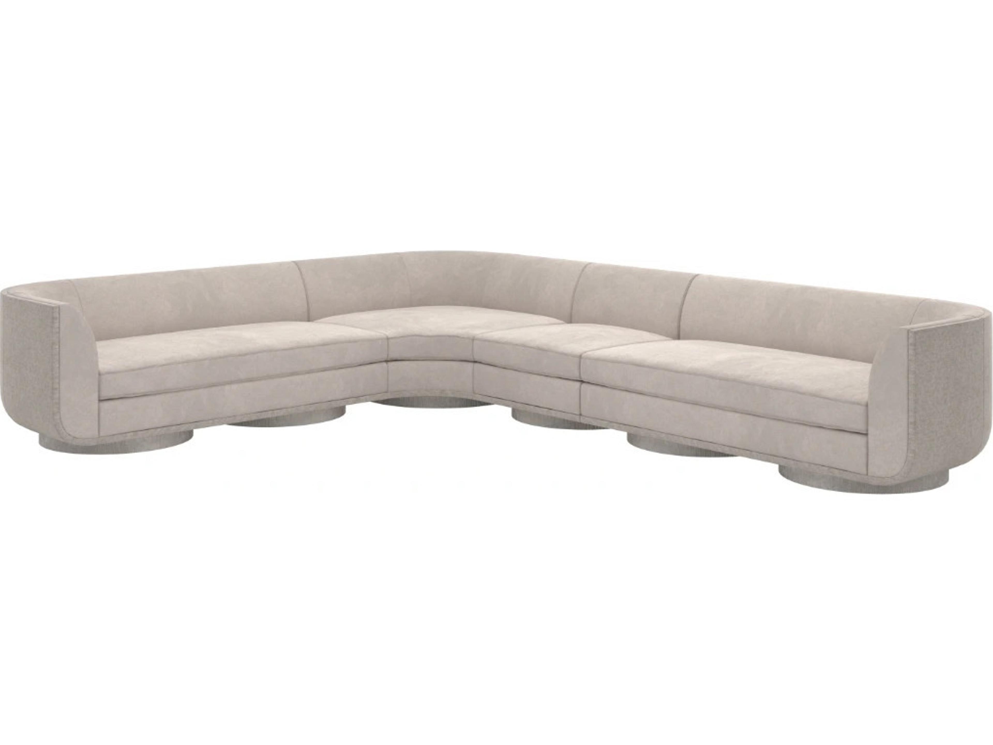 Upholstery Clipper 4 Pieces Sectional