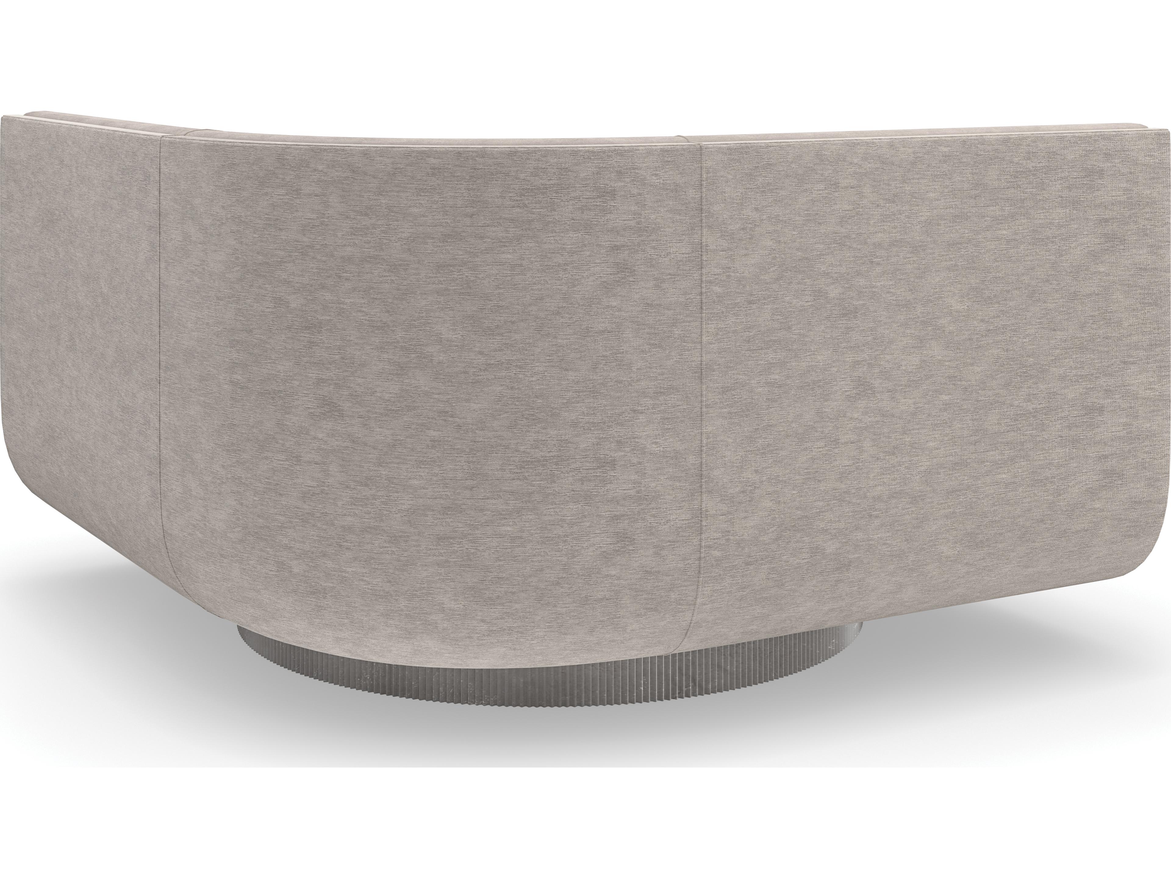 Caracole Upholstery Clipper Wide Gray Upholstered Corner Chair