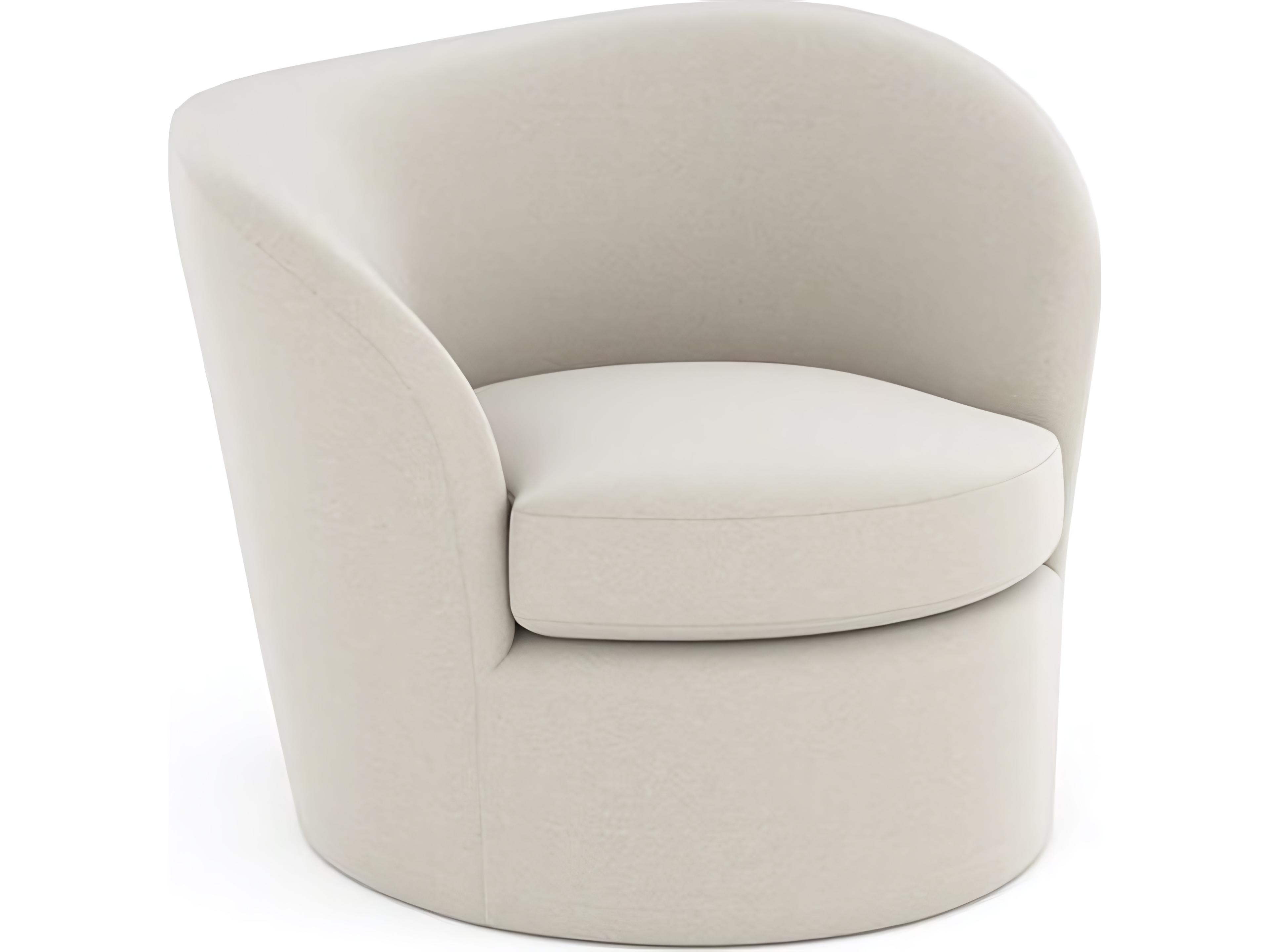 Quasi LAF Swivel Cream Accent Chair