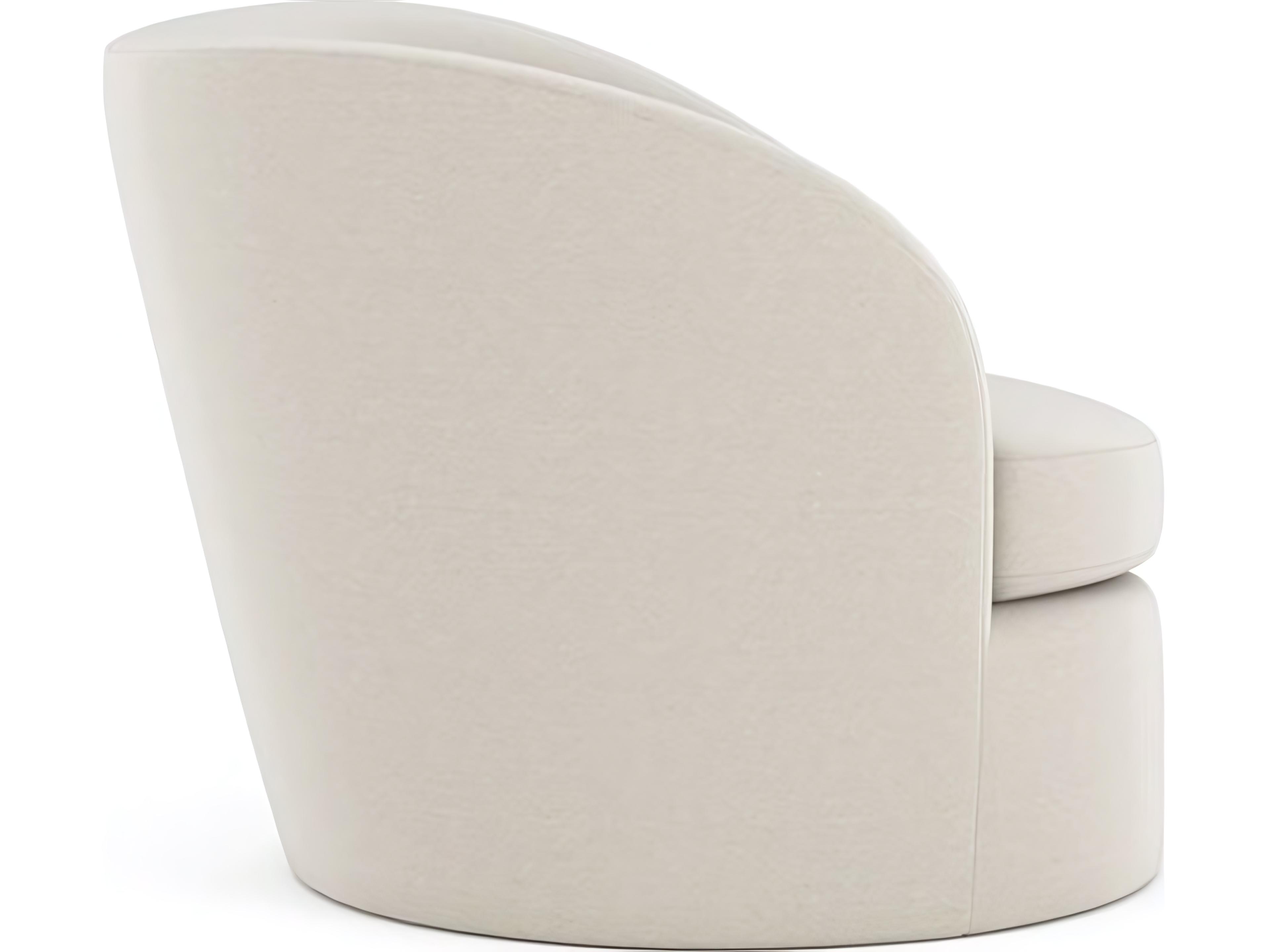 Caracole Quasi LAF Swivel Cream Accent Chair
