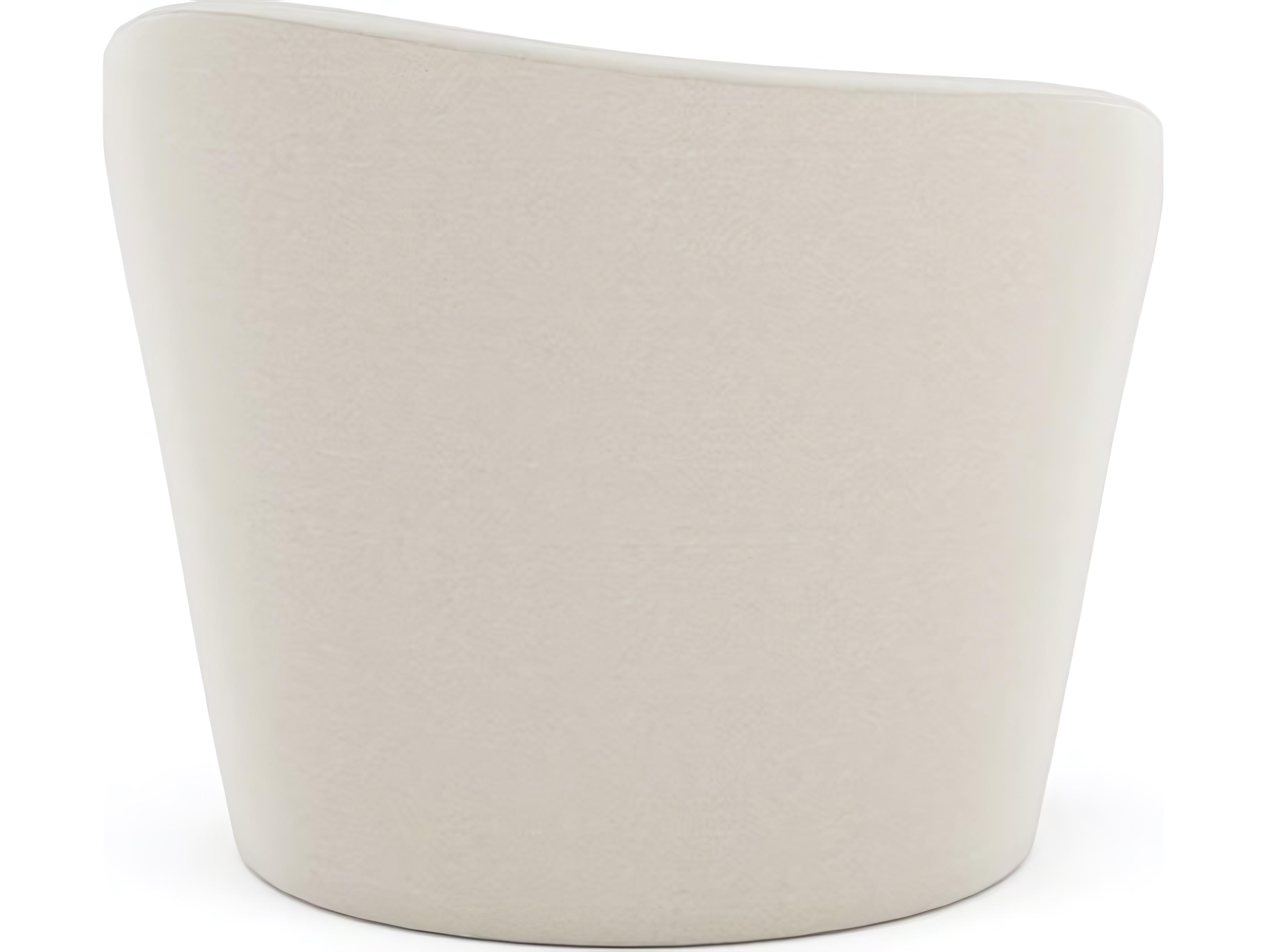 Caracole Quasi LAF Swivel Cream Accent Chair