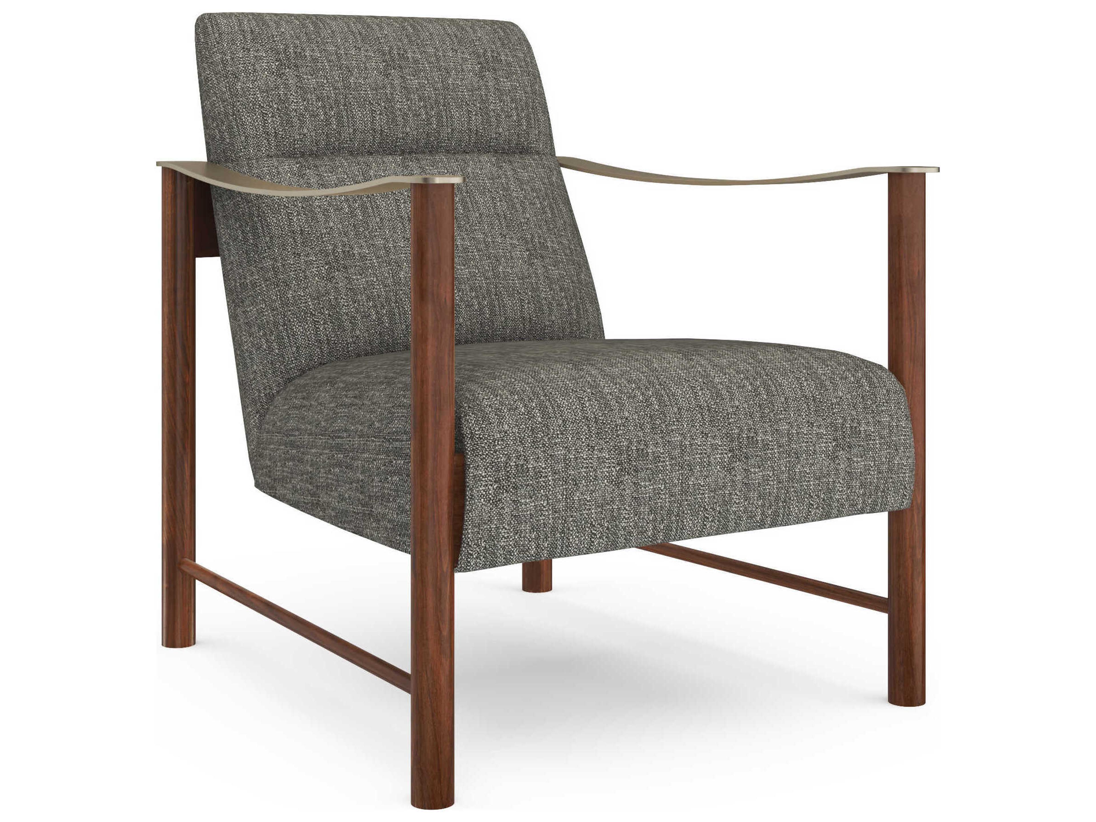 Slant Gray Accent Chair