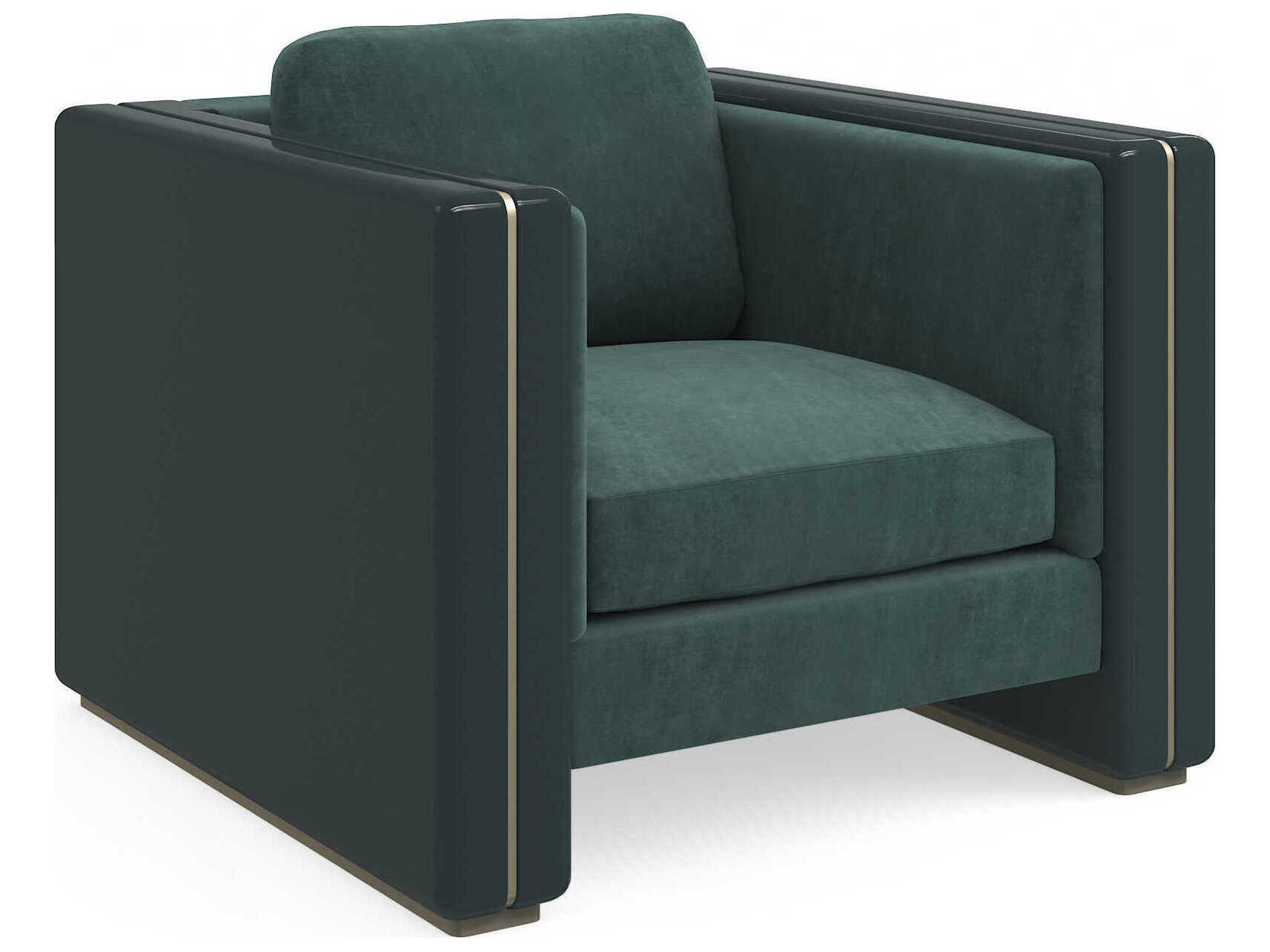 Gelee Green Velvet Accent Chair