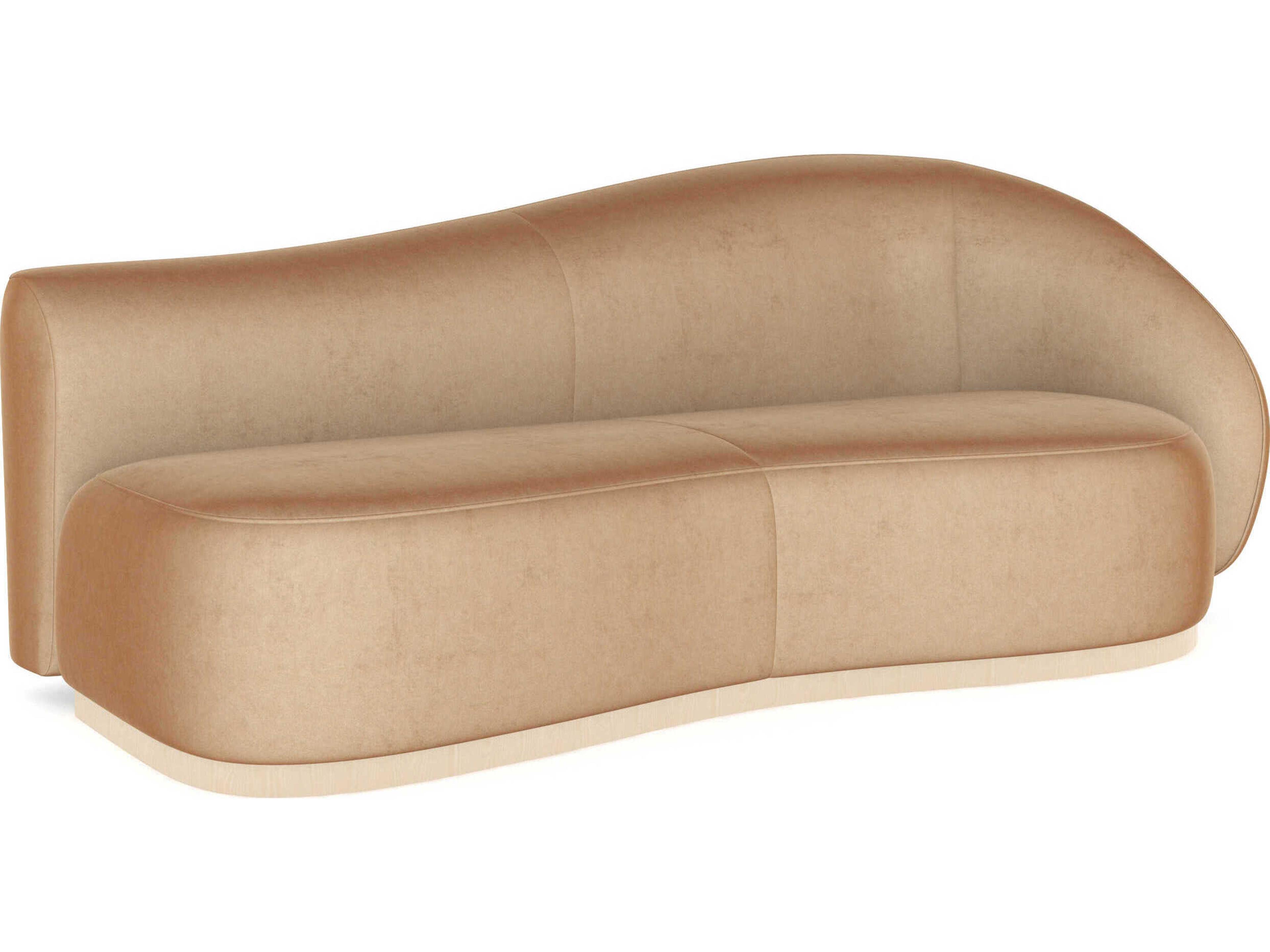 Kalahari Sparkling Argent Tan Upholstered Sofa