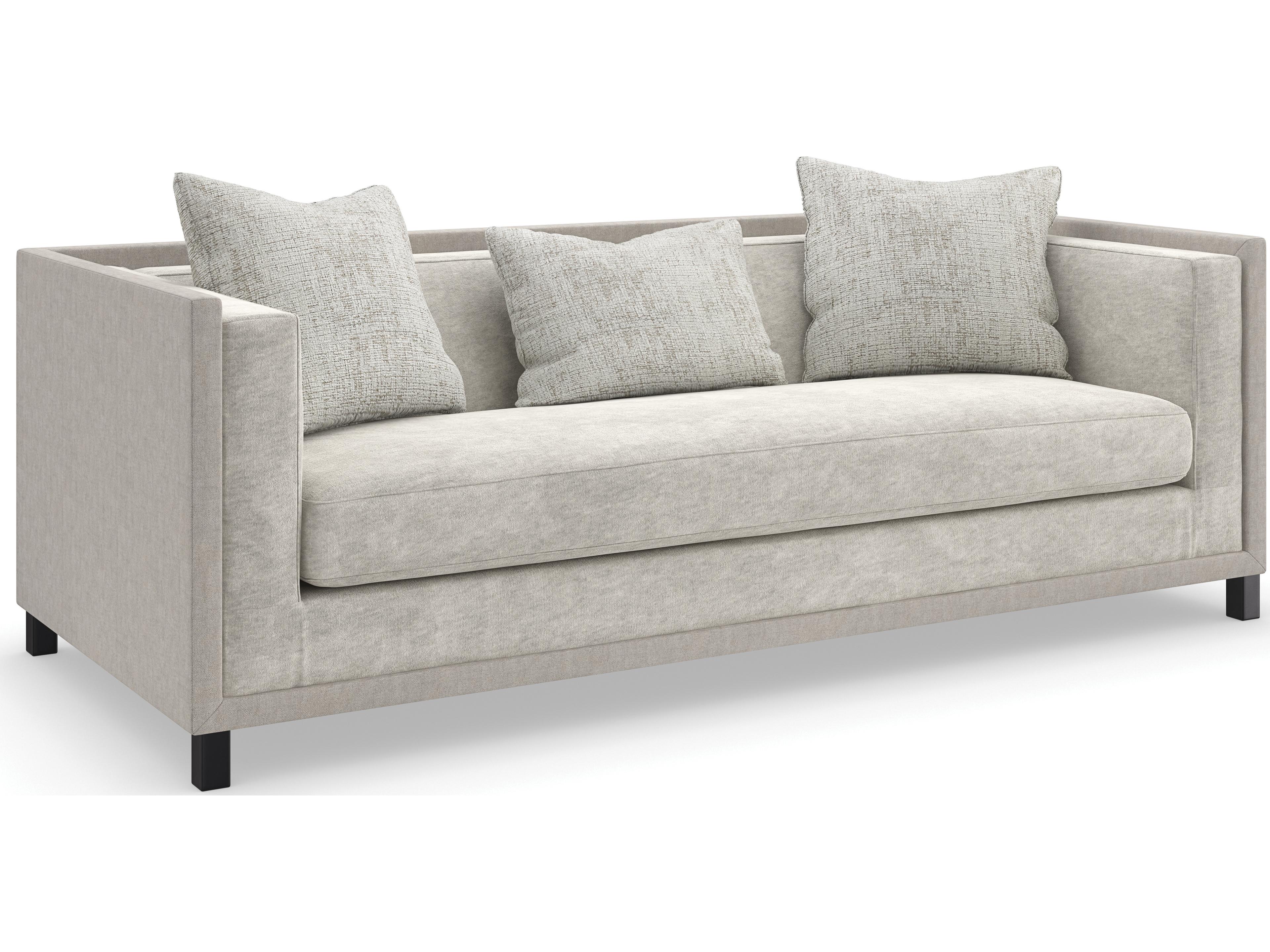 Upholstery Tuxedo Gray Upholstered Sofa