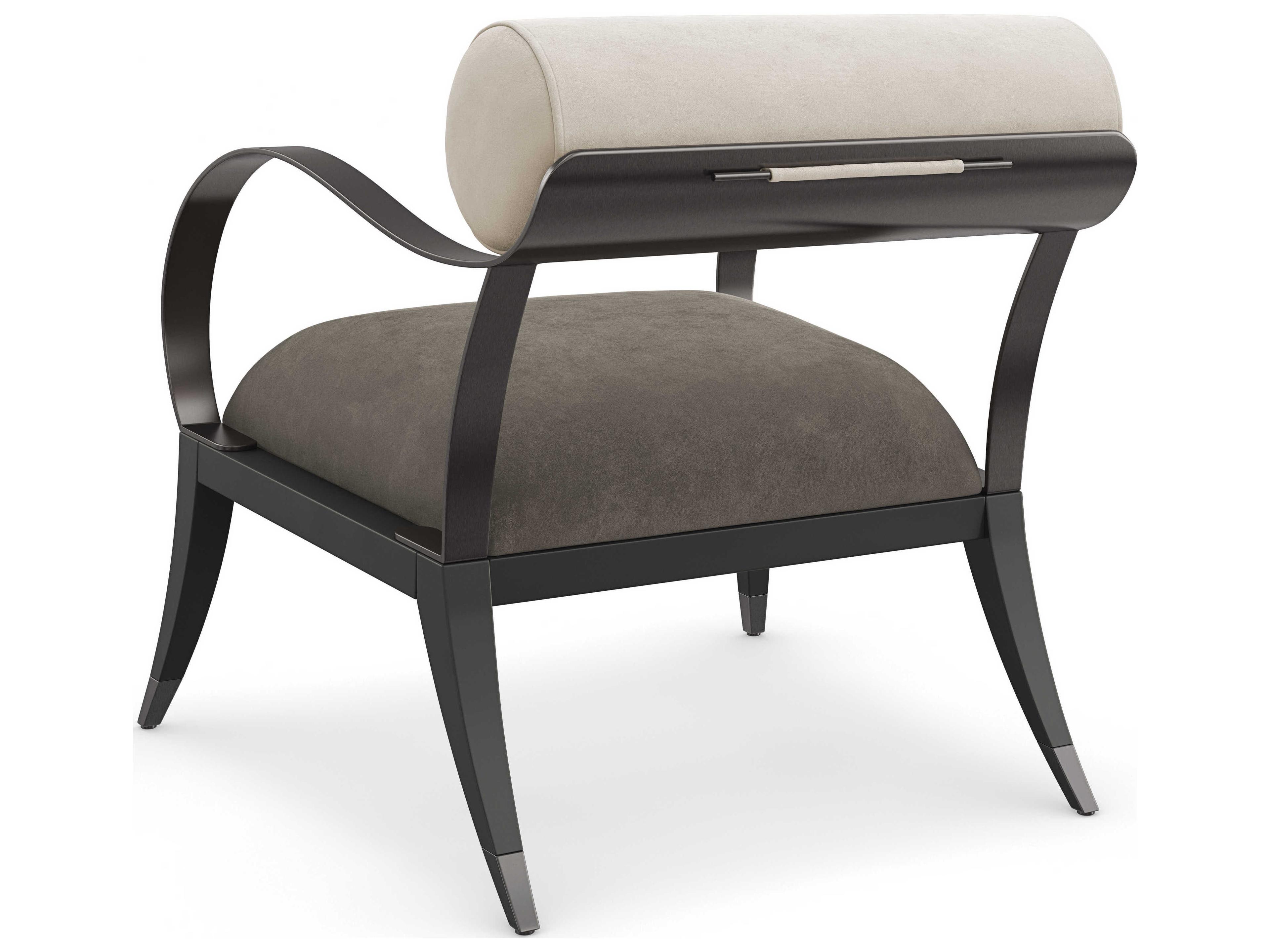 Caracole Upholstery Homage Bronze Fabric Accent Chair