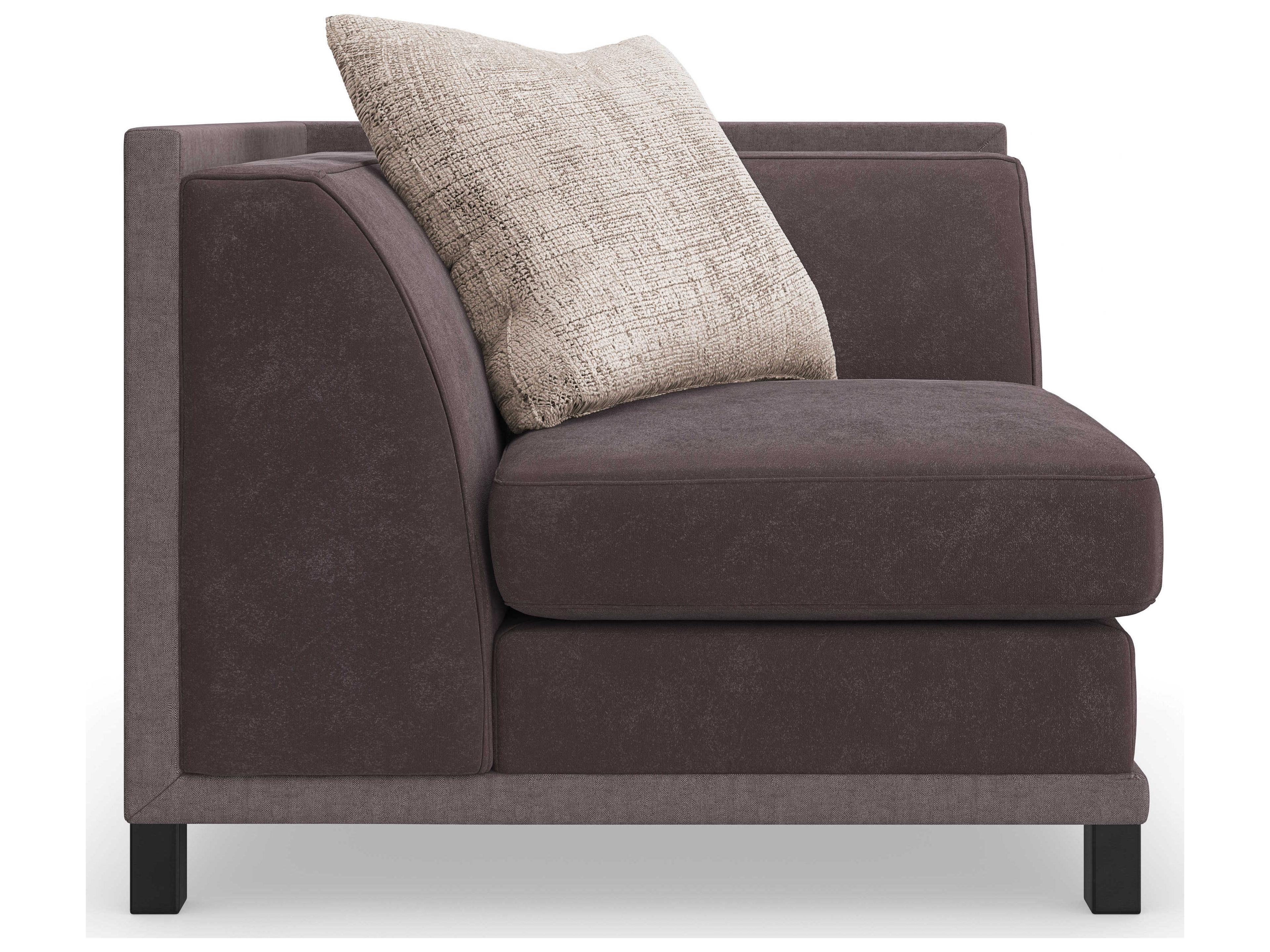 Caracole Upholstery Tuxedo Corner Chair