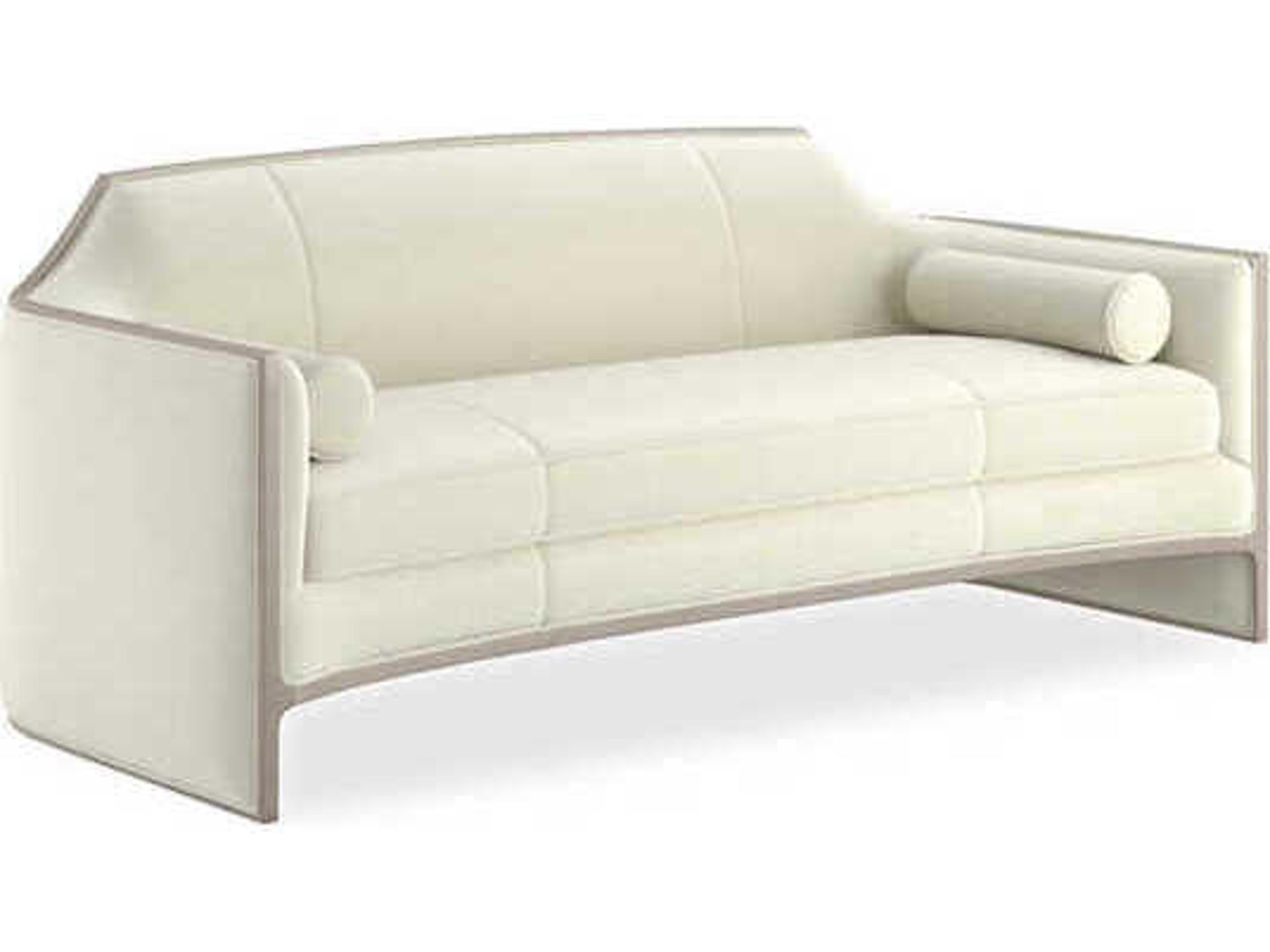 Upholstery The Cats Meow Soft Silver Paint White Upholstered Sofa