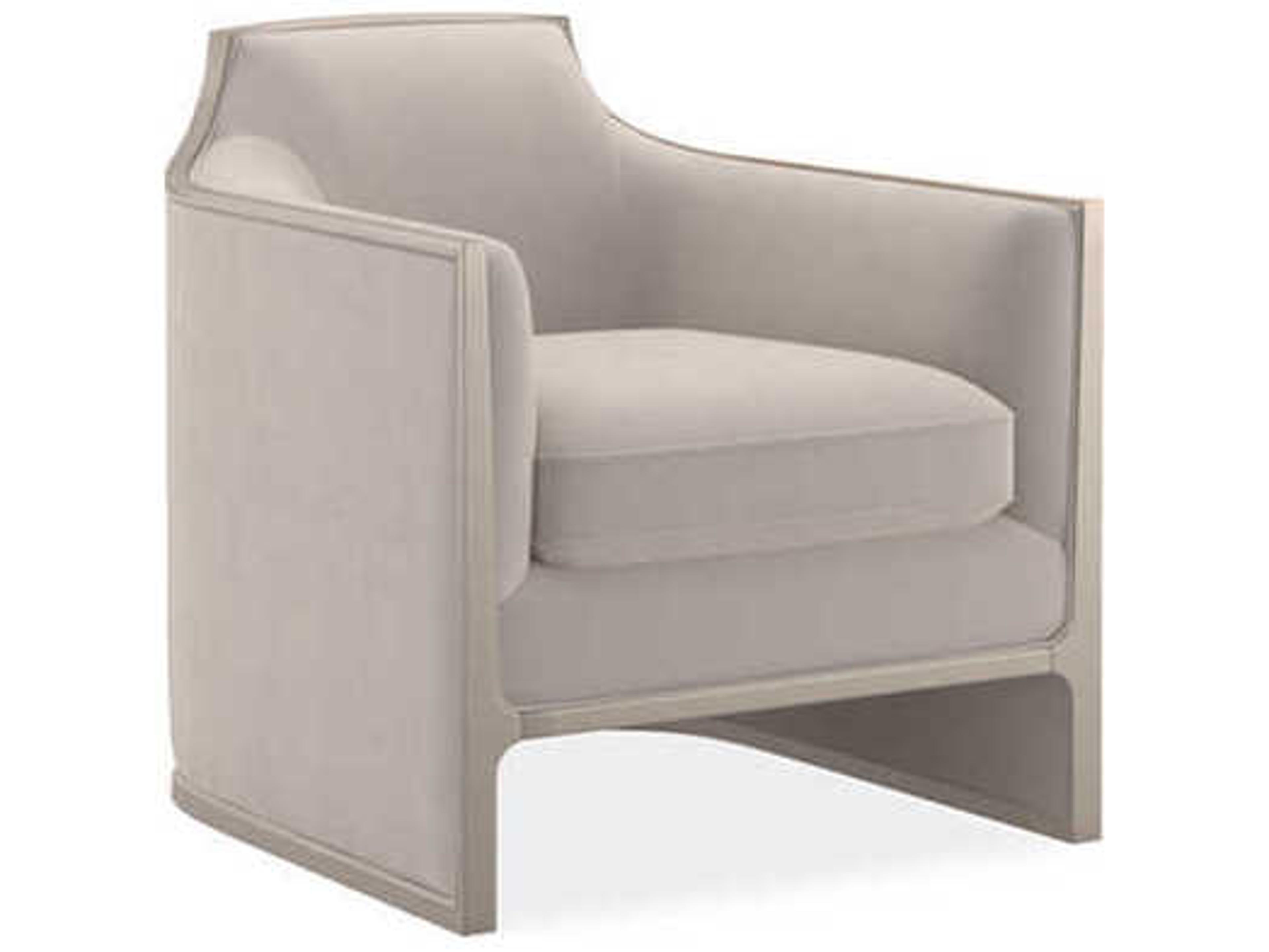 Upholstery The Cats Meow Gray Fabric Accent Chair