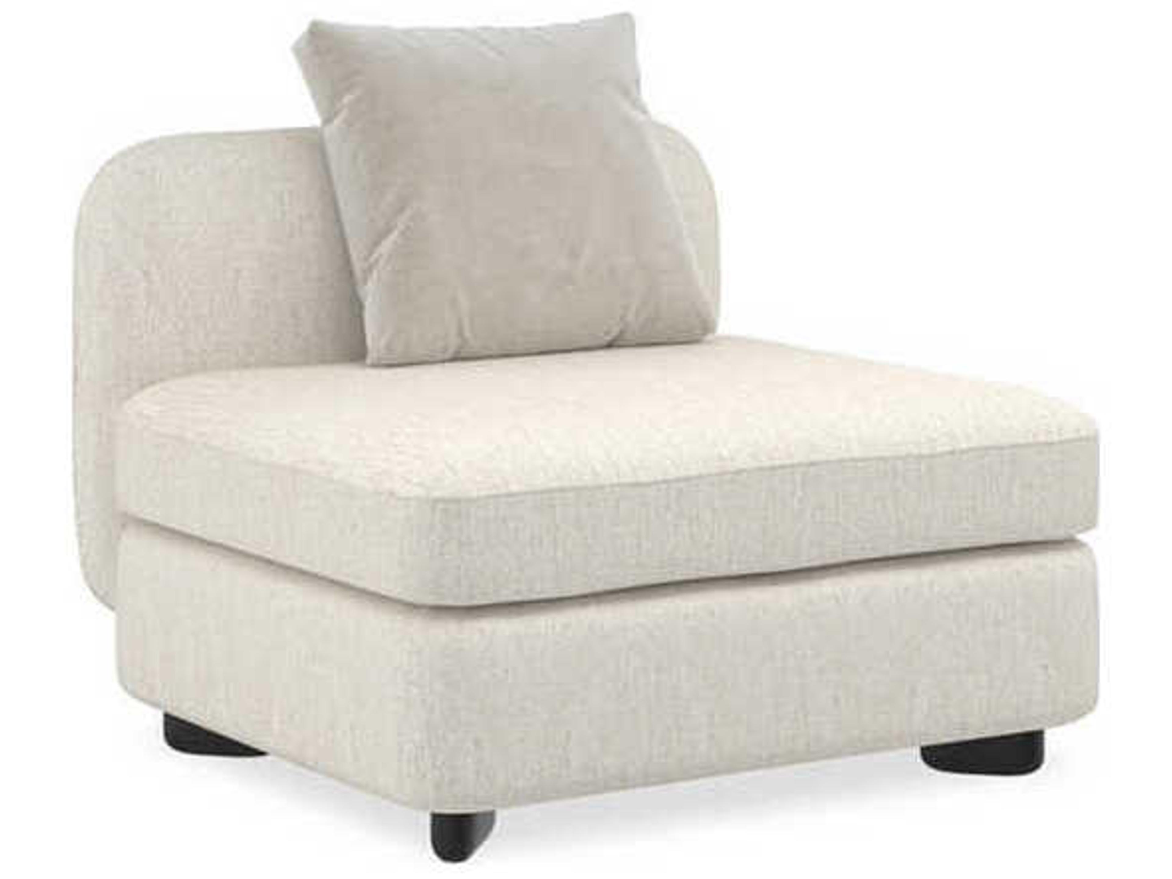 Upholstery Lumiless White Fabric Modular Chair