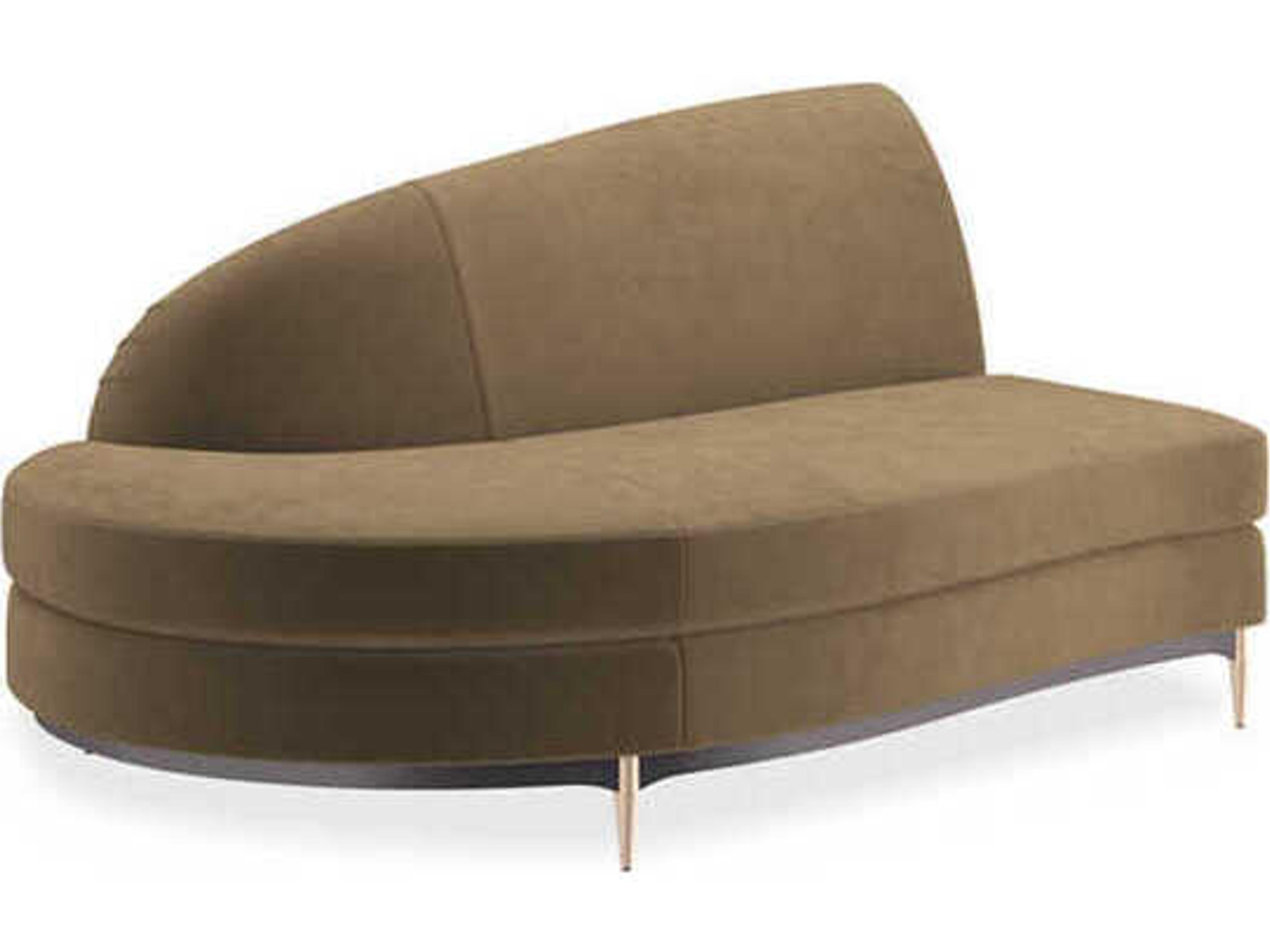 Upholstery Threes Company Brown Upholstered Chaise