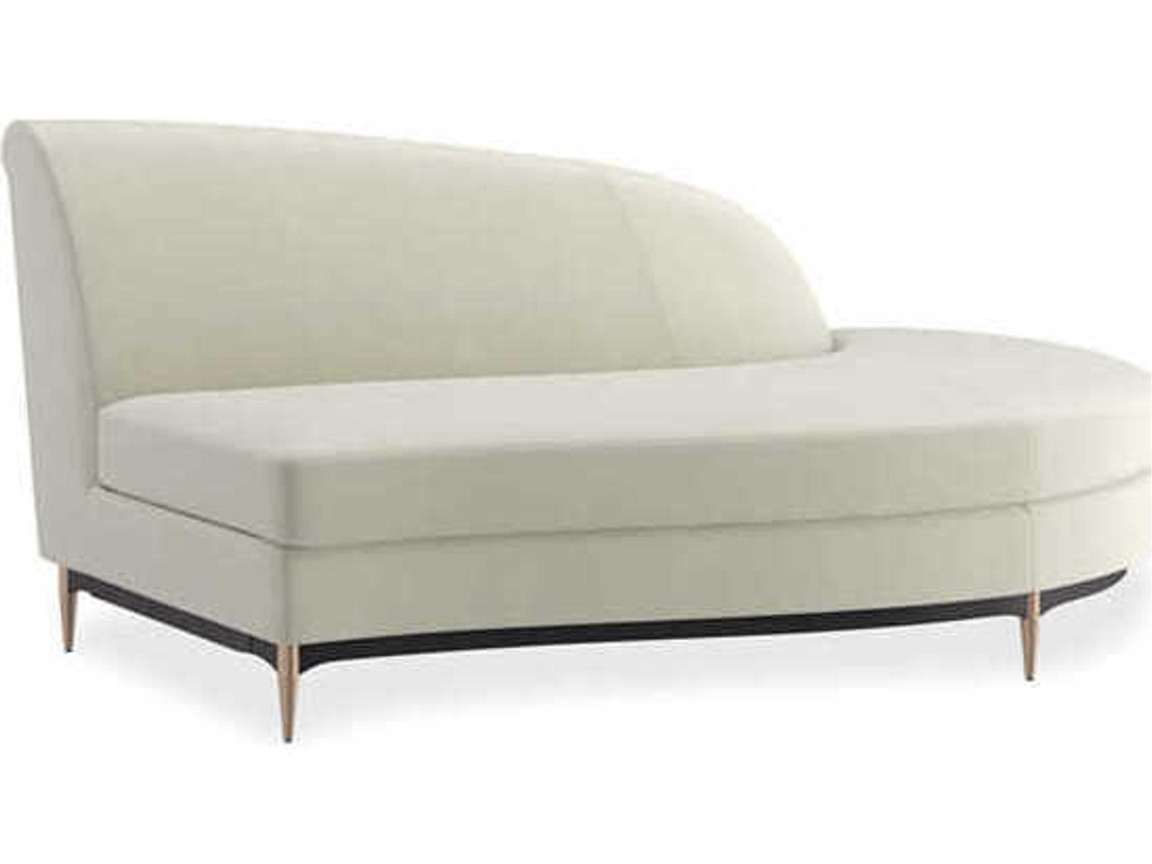 Upholstery Threes Company White Upholstered Chaise