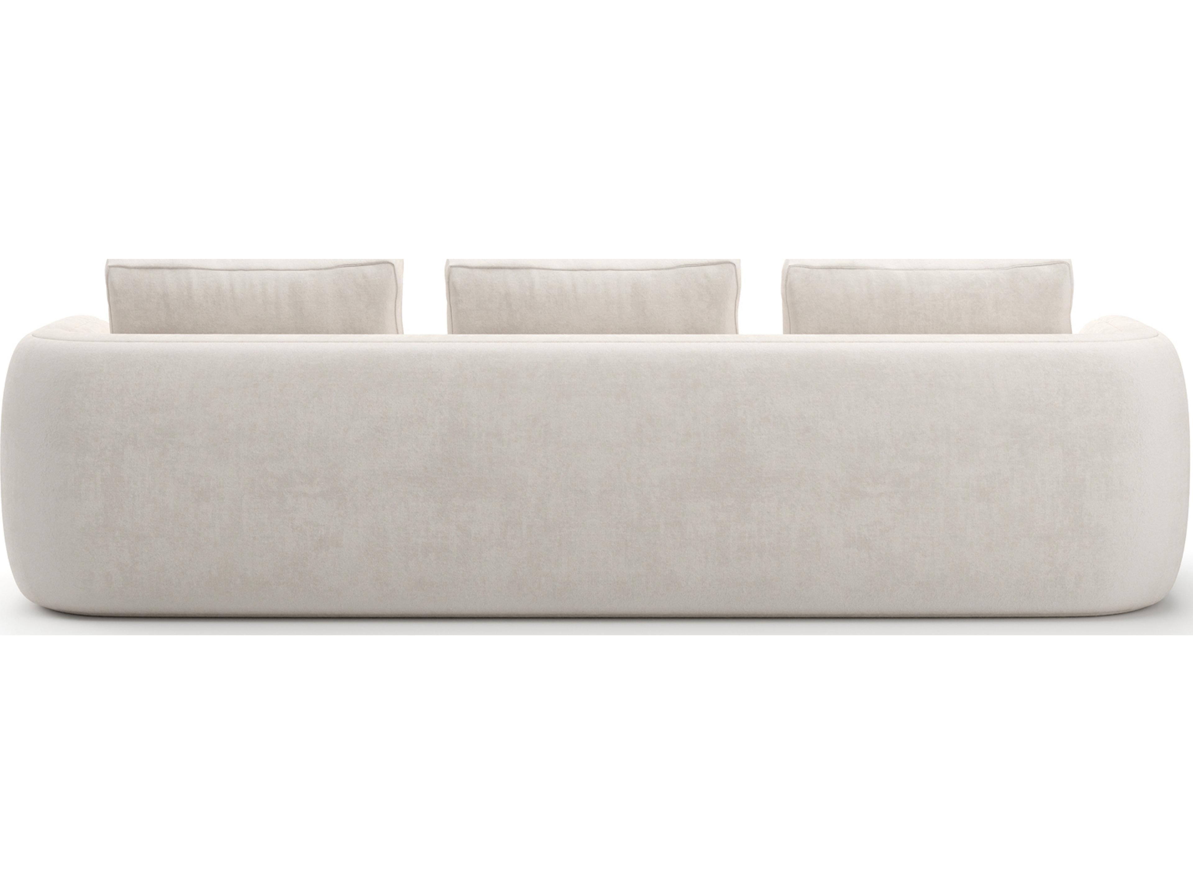 Caracole Overlap White Upholstered Sofa