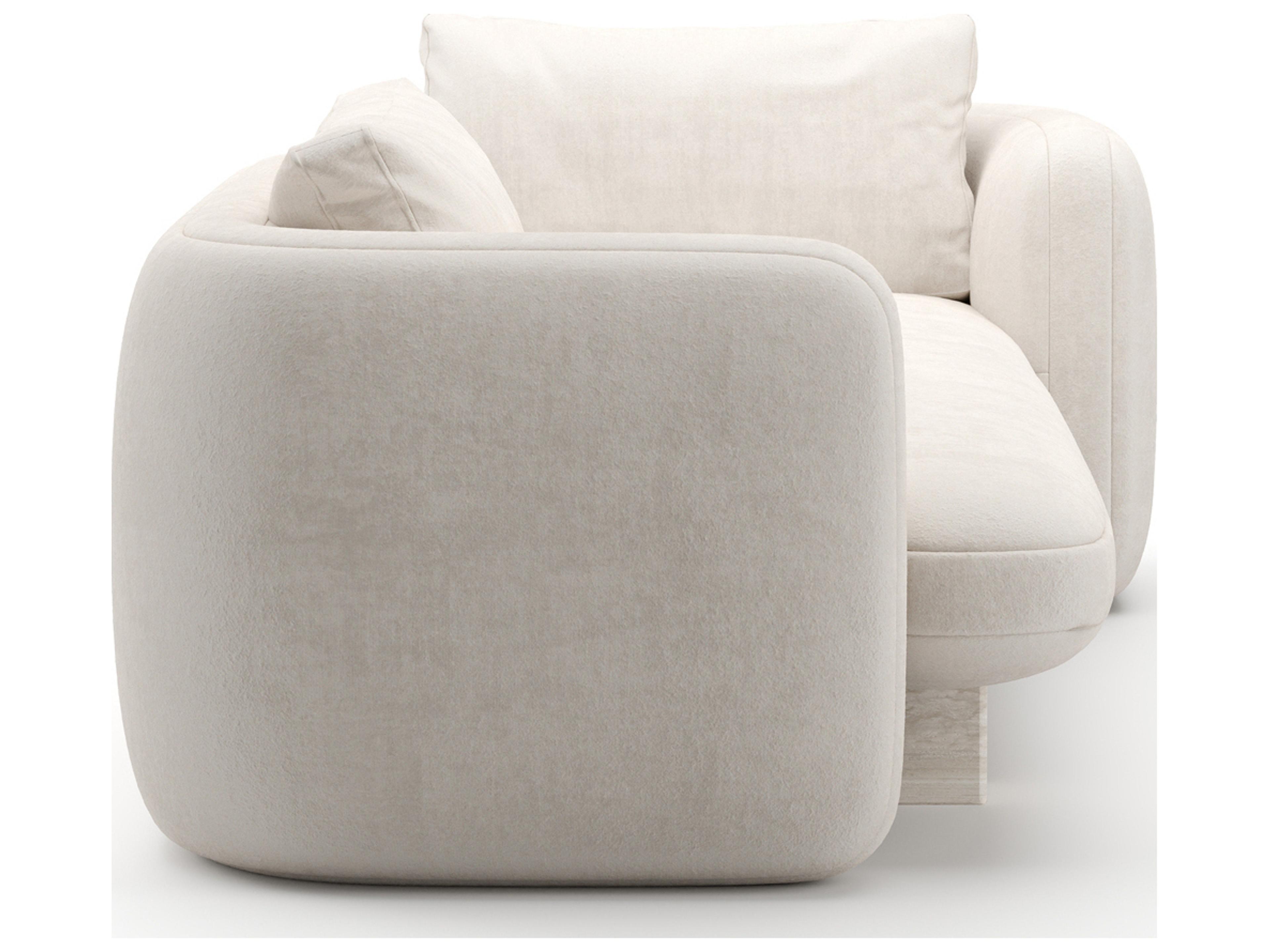 Caracole Overlap White Upholstered Chaise