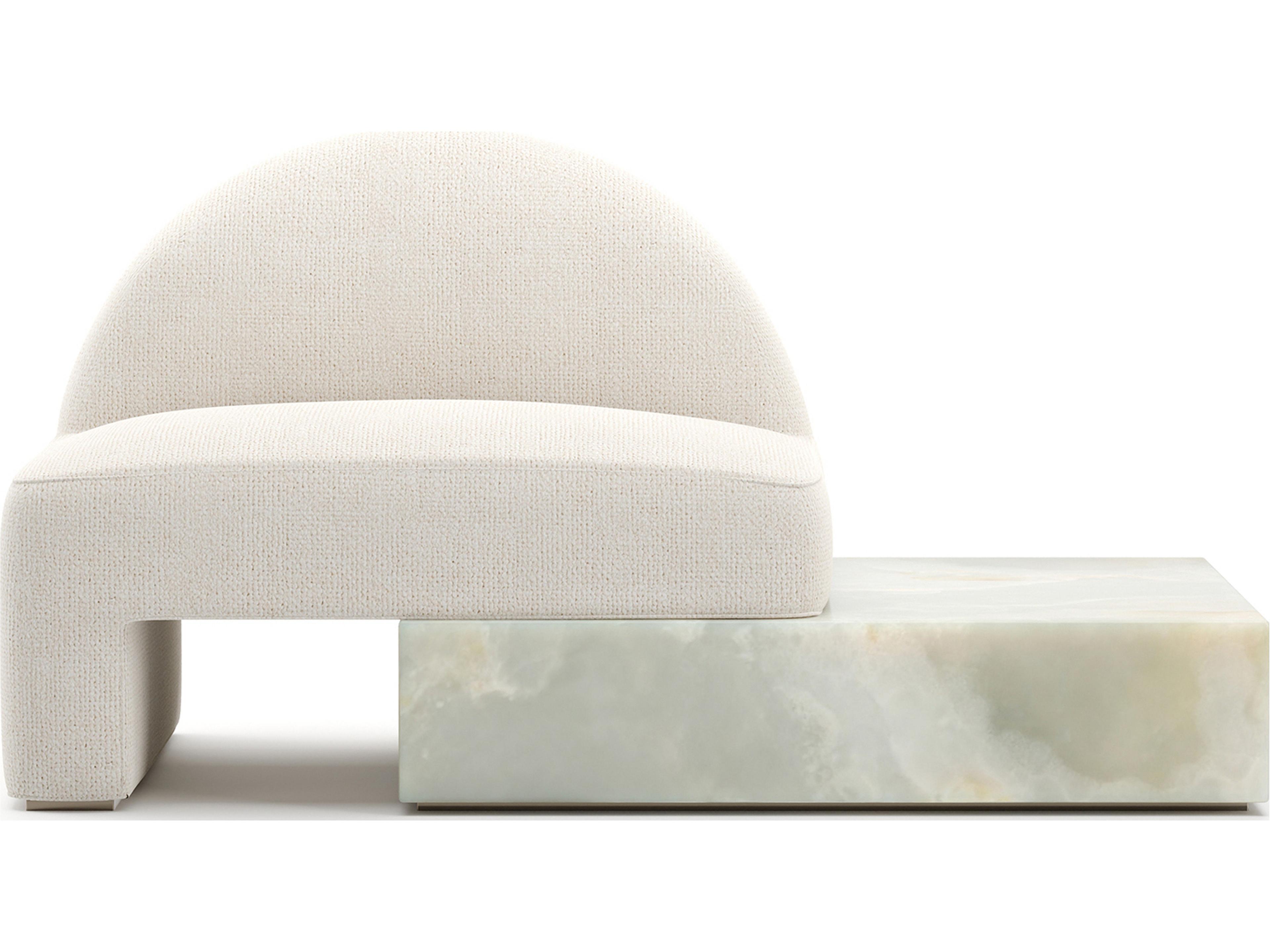 Caracole Monaco Cream Upholstered Chaise