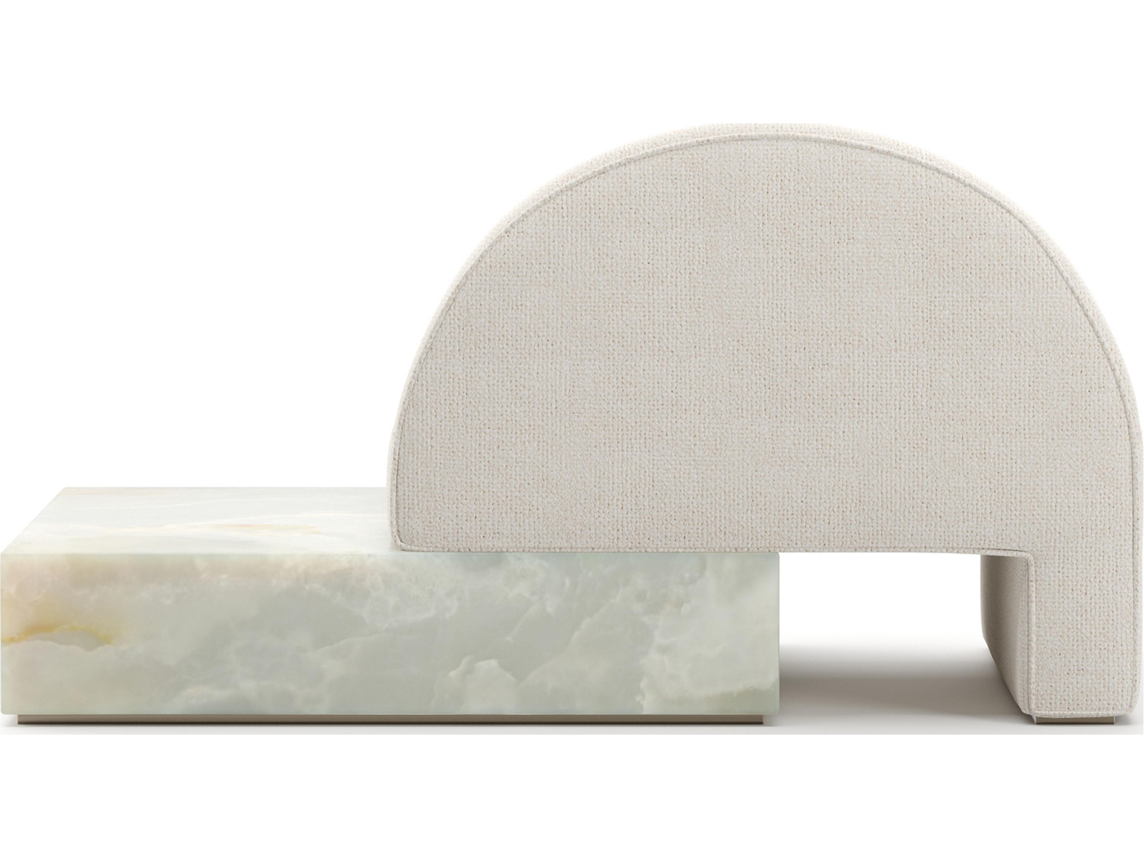 Caracole Monaco Cream Upholstered Chaise