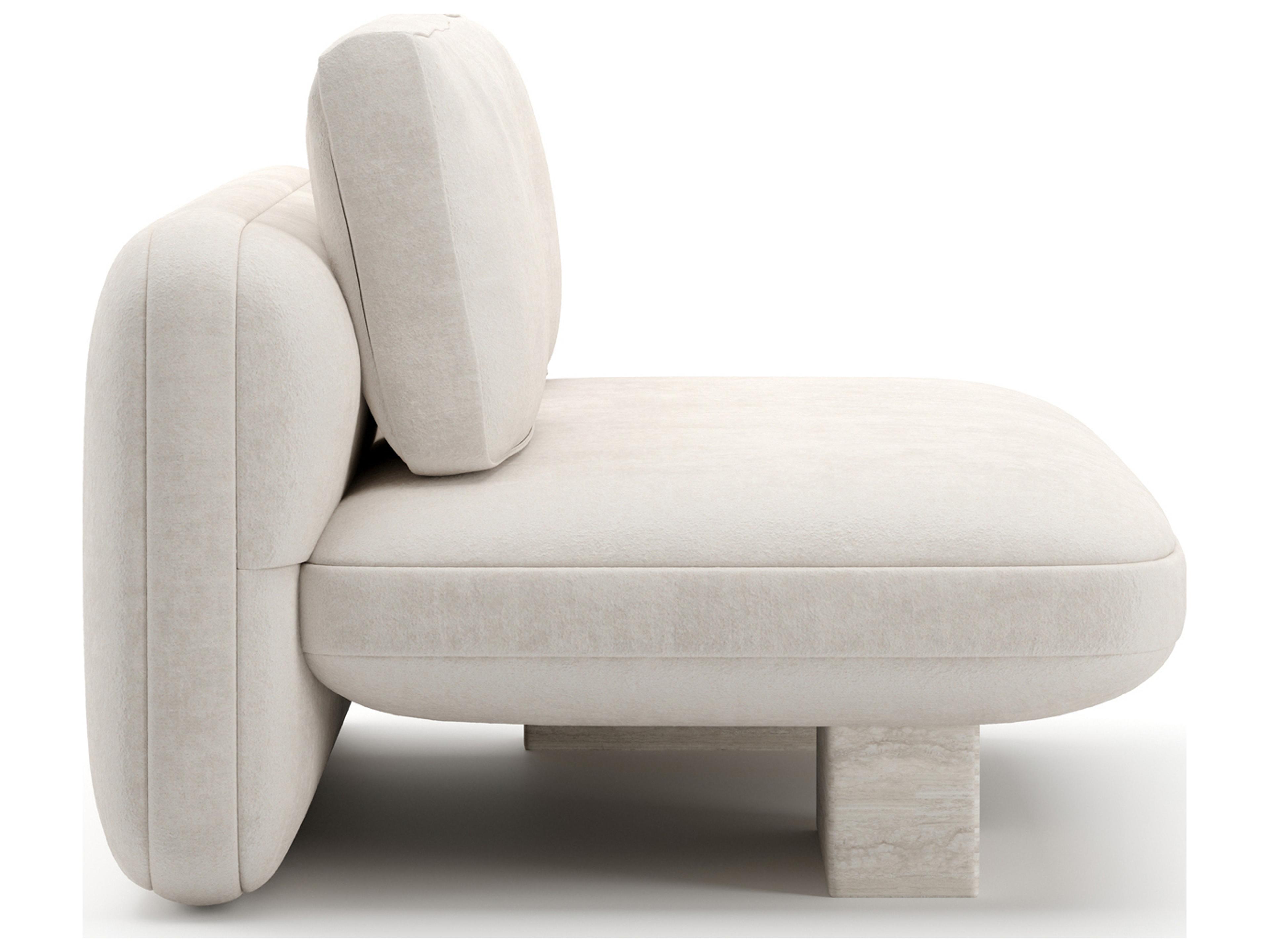Caracole Overlap White Upholstered Loveseat