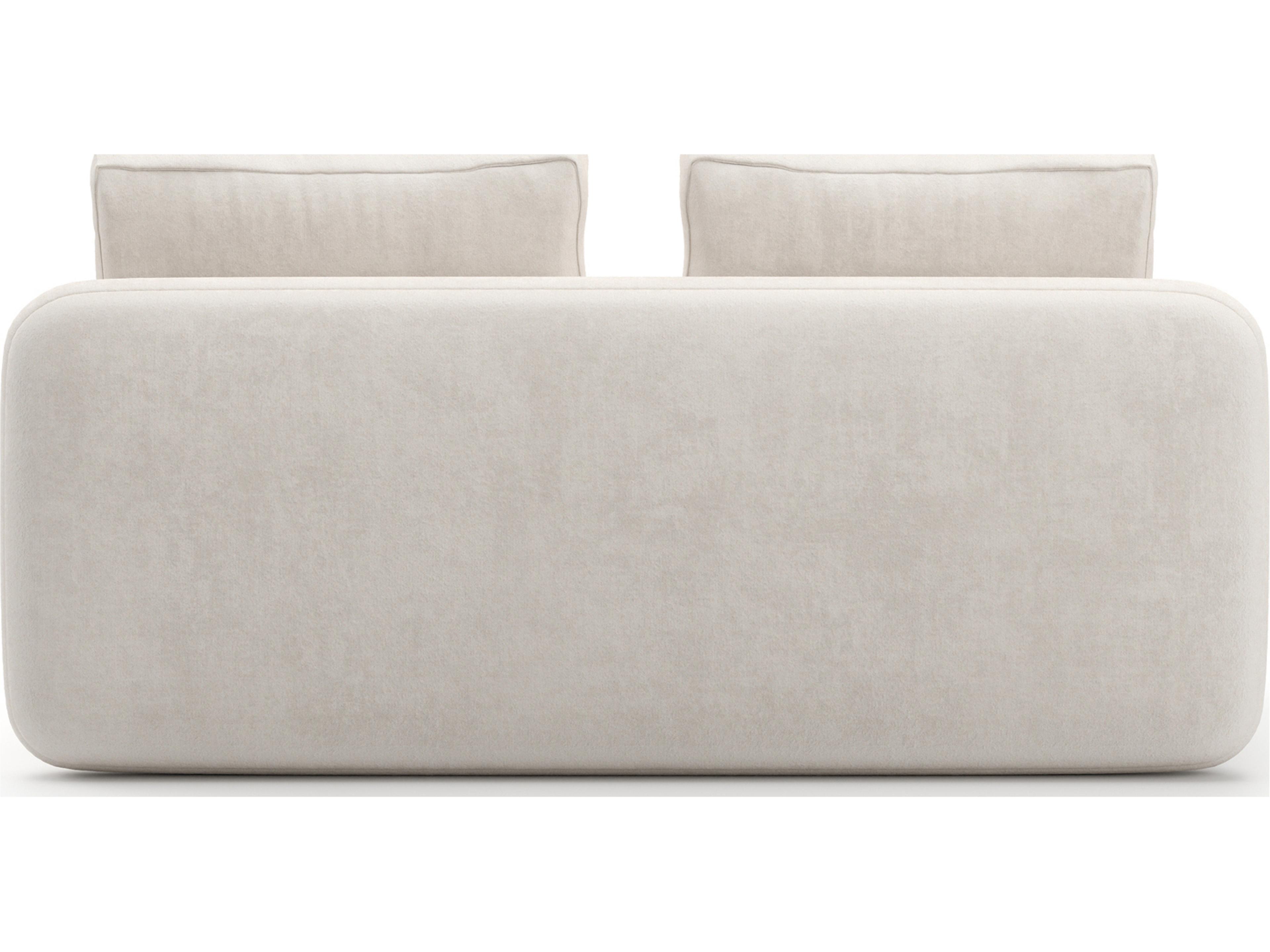 Caracole Overlap White Upholstered Loveseat