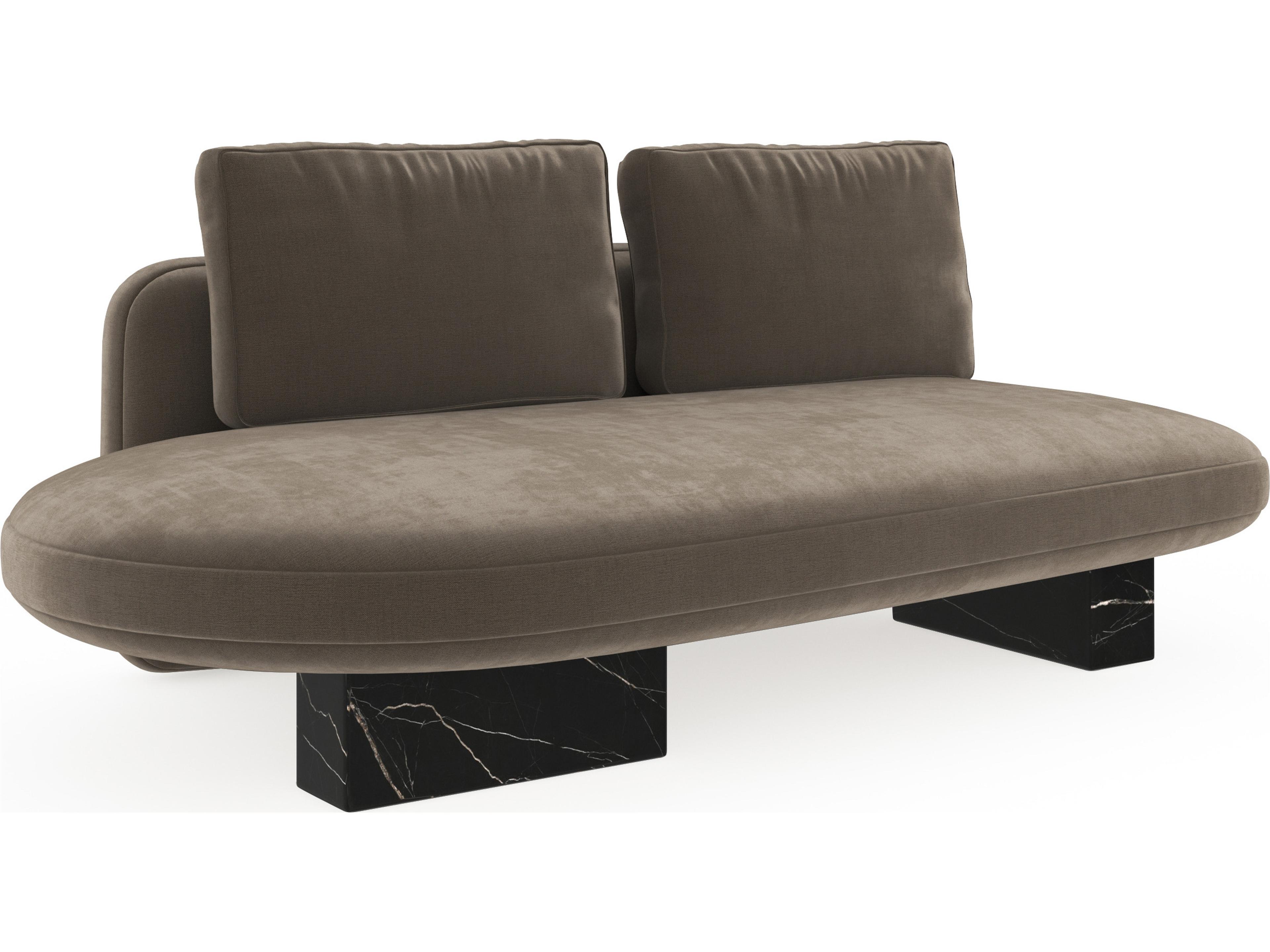 Overlap Brown Upholstered Loveseat