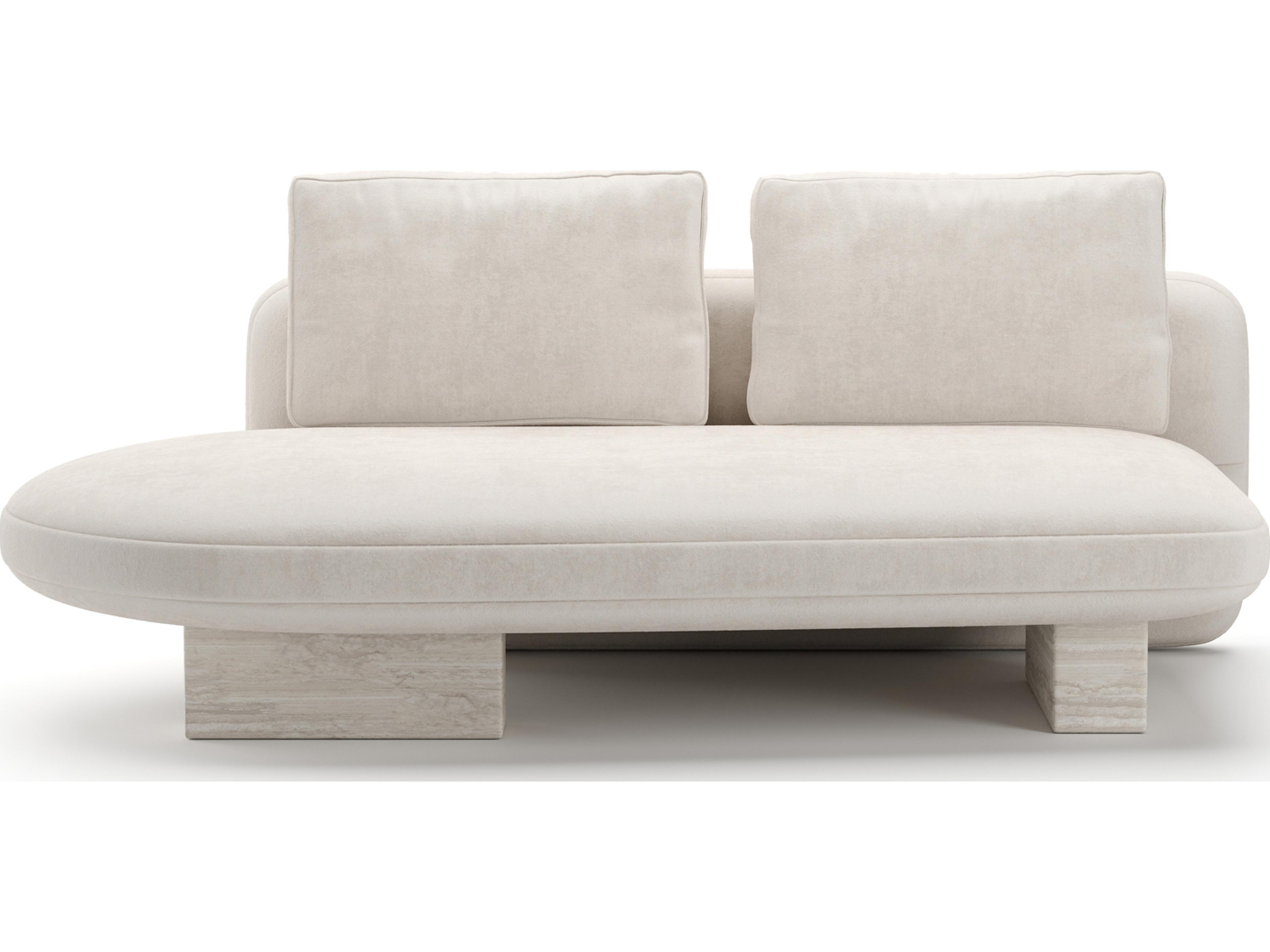 Caracole Overlap White Upholstered Loveseat