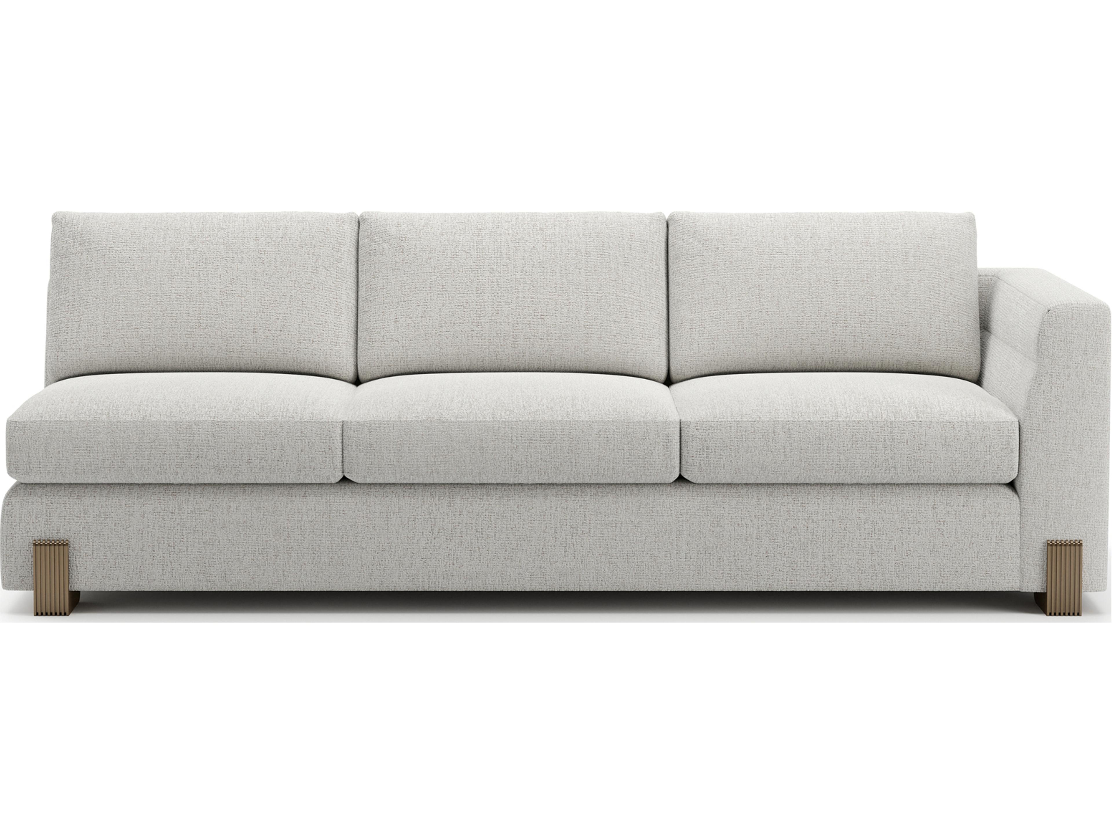 Caracole Counter Balance Cream Upholstered Sectional Sofa