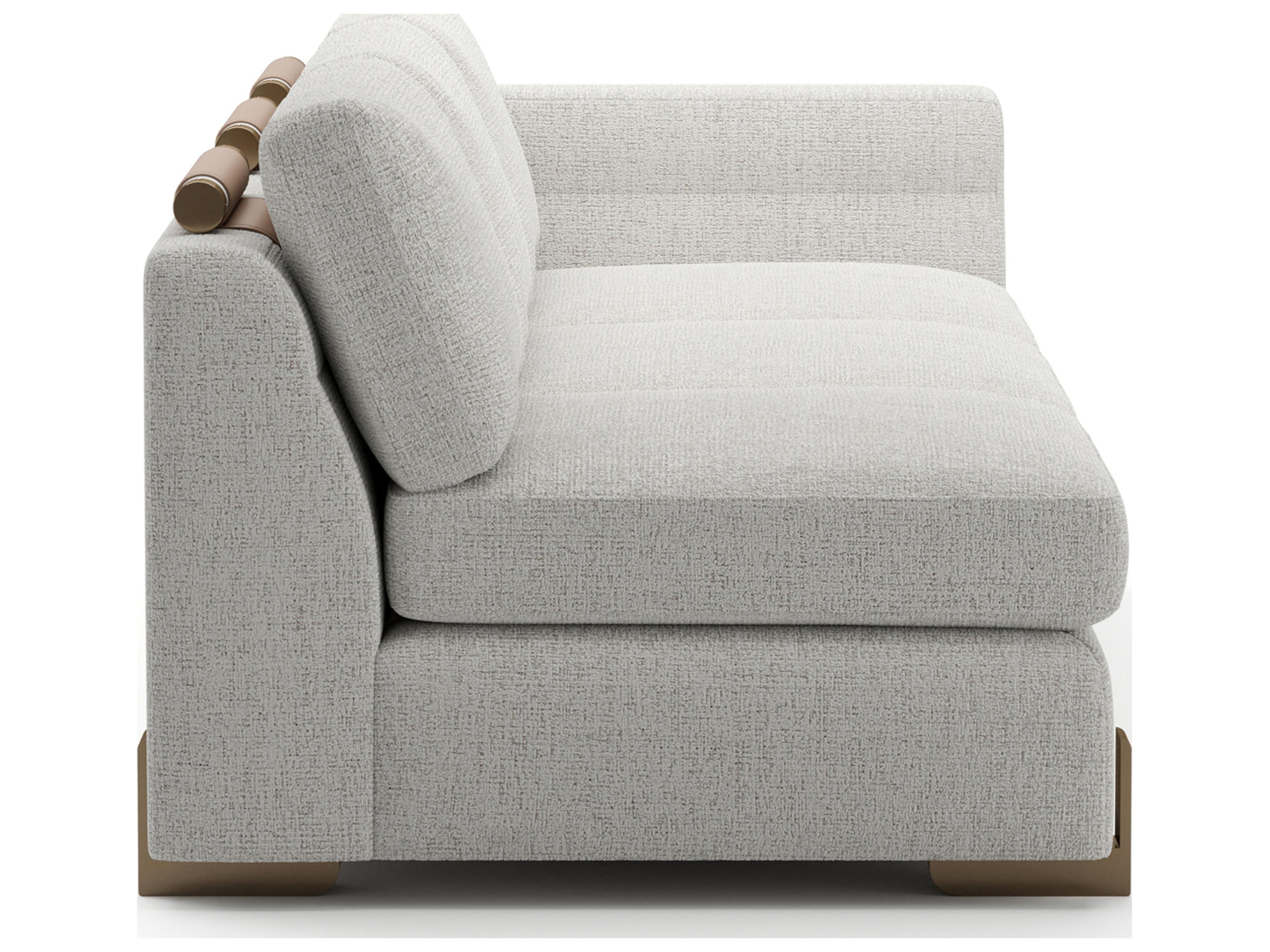 Caracole Counter Balance Cream Upholstered Sectional Sofa