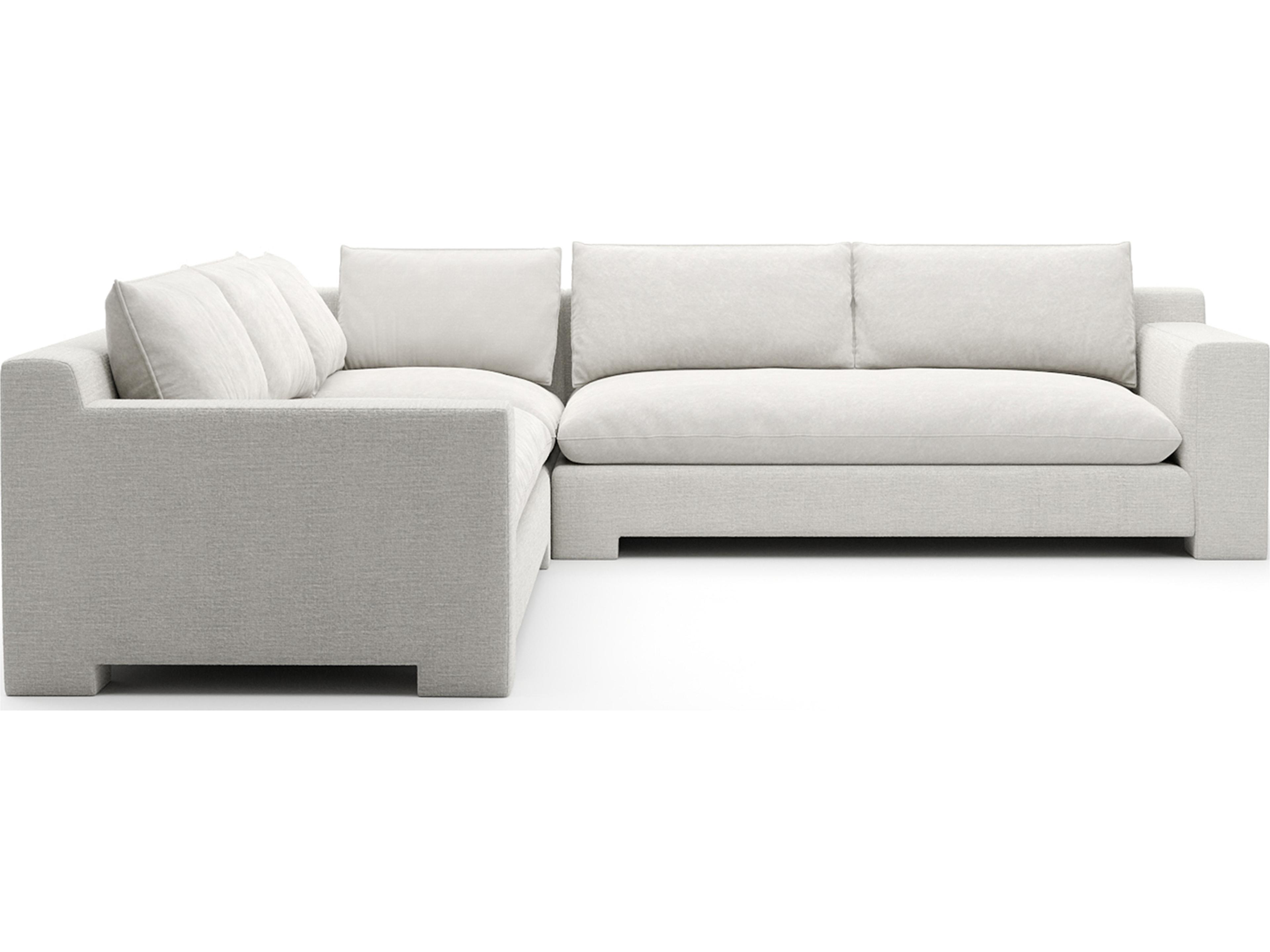 Caracole Devon White Upholstered Sectional Sofa