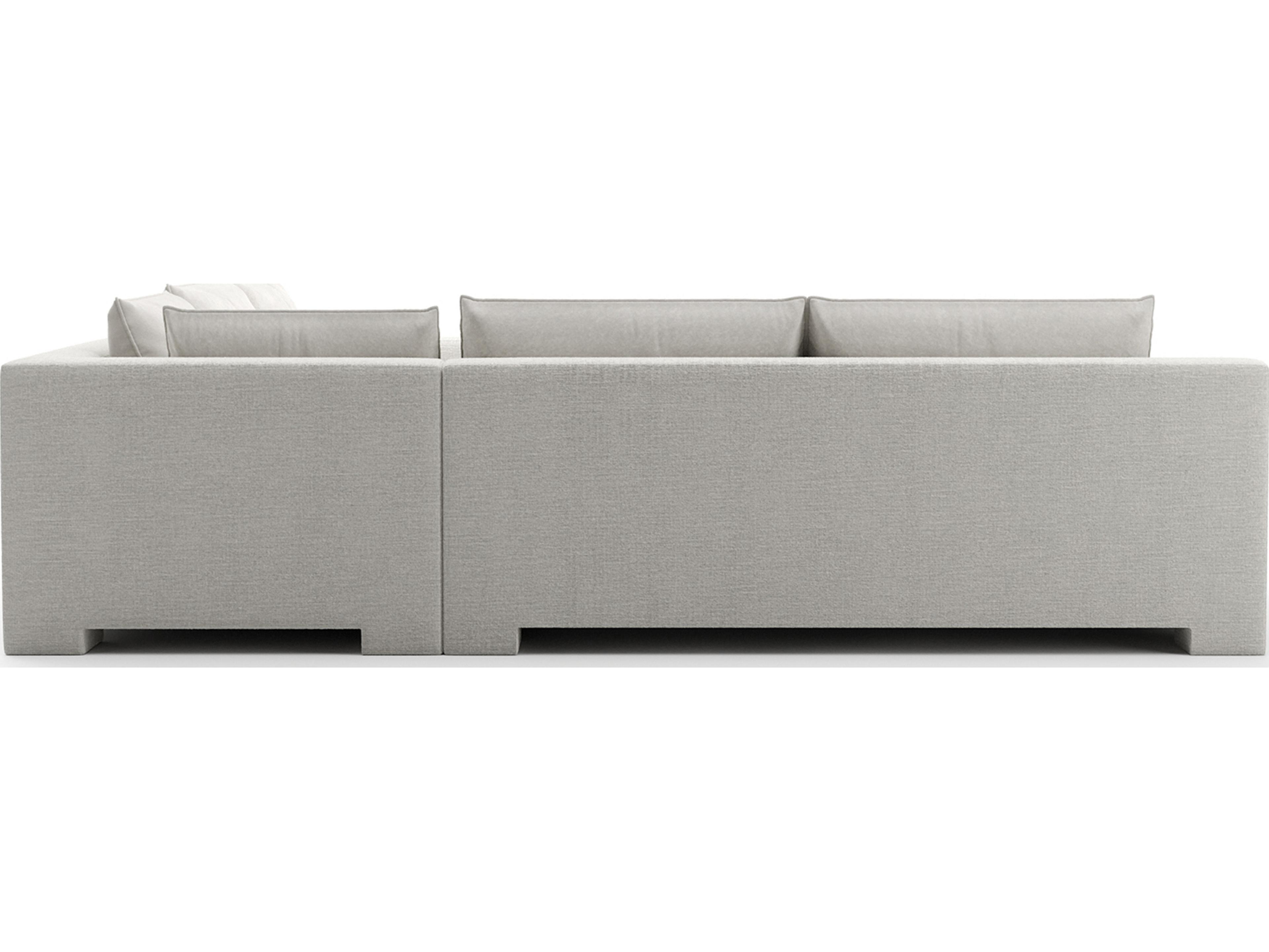 Caracole Devon White Upholstered Sectional Sofa