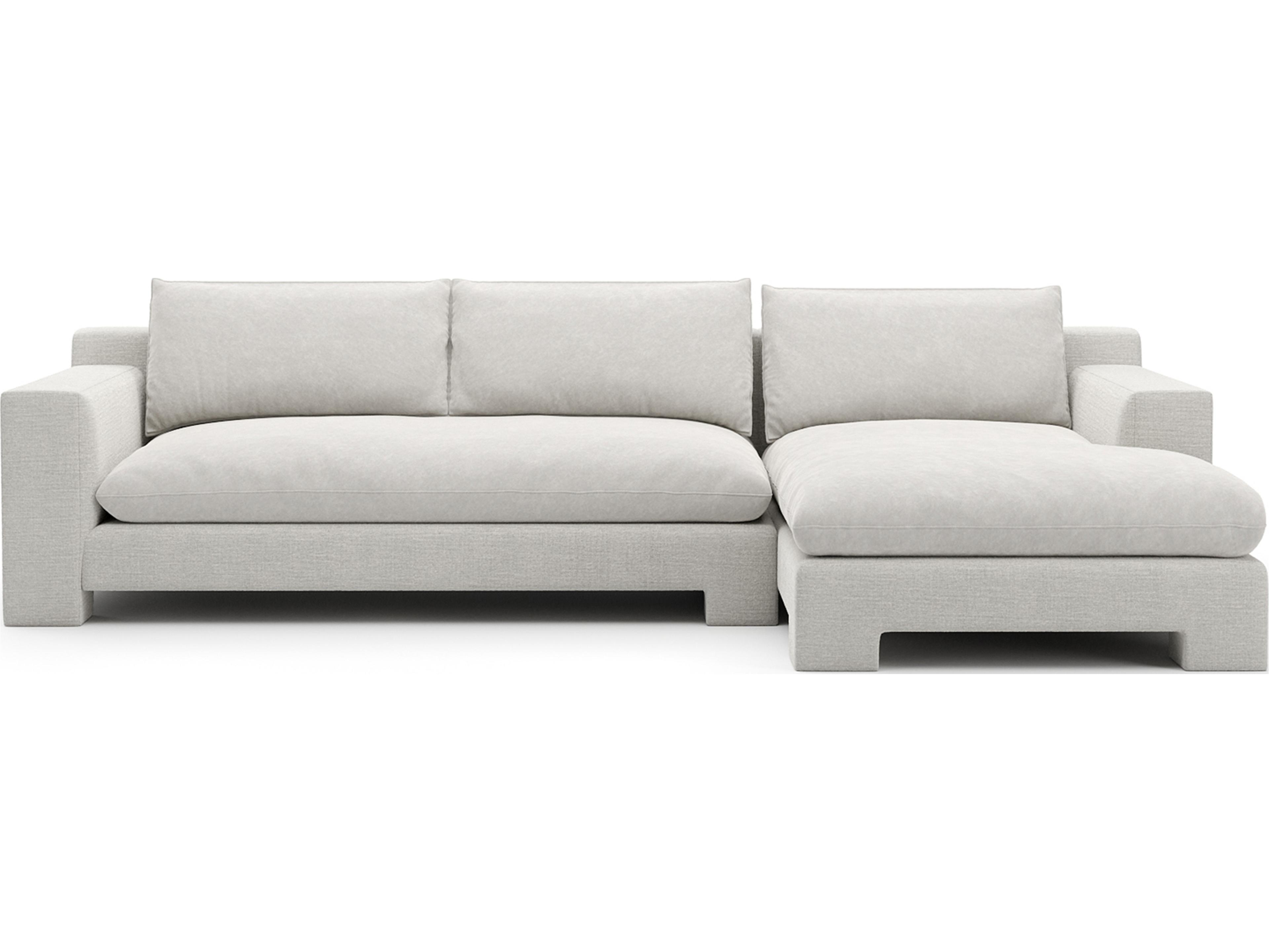 Caracole Devon White Upholstered Sectional Sofa