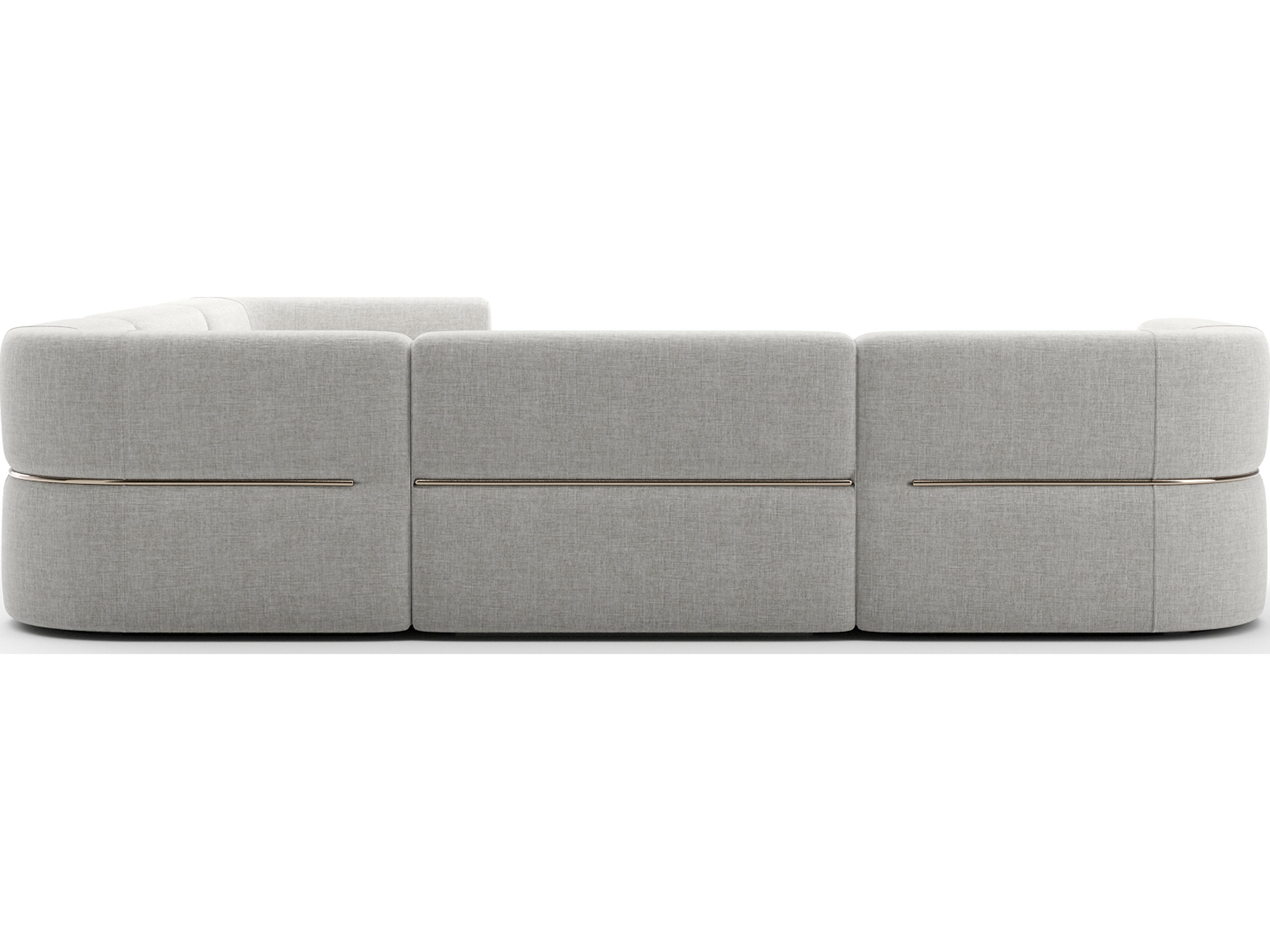 Caracole Rhythm White Upholstered Sectional Sofa