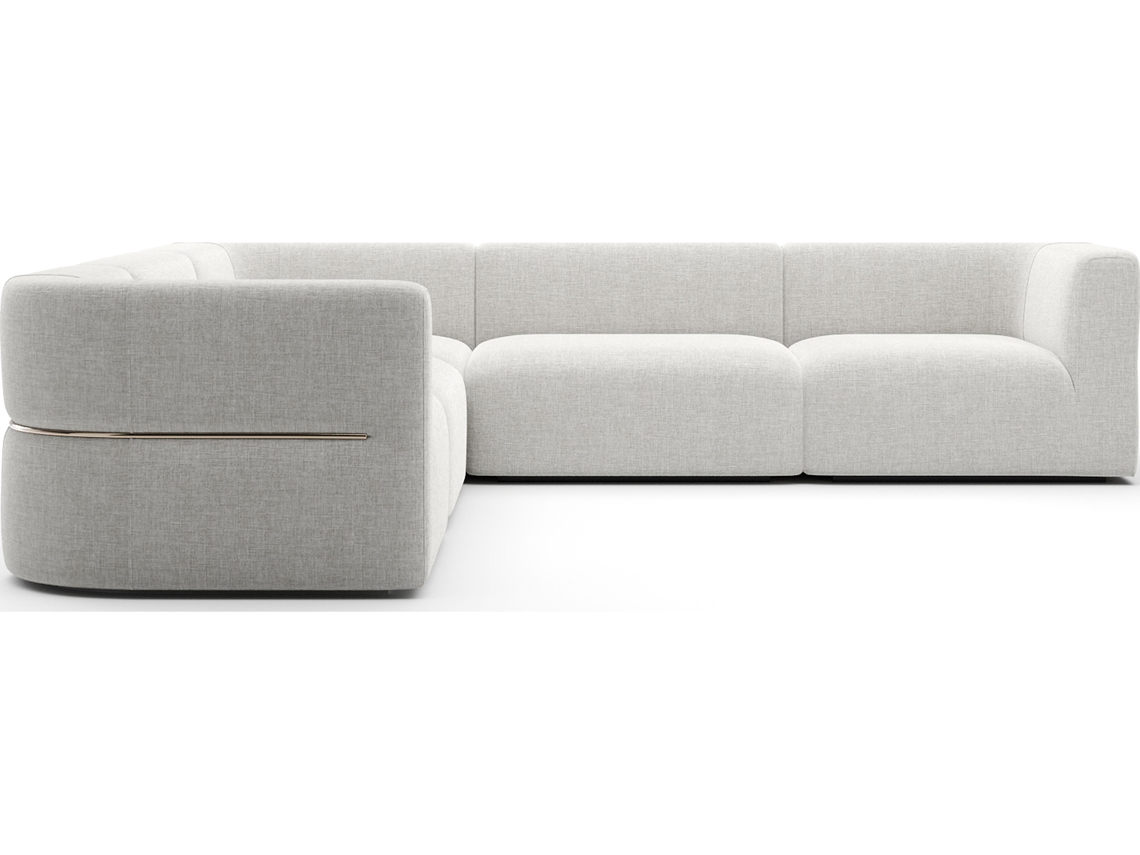 Caracole Rhythm White Upholstered Sectional Sofa