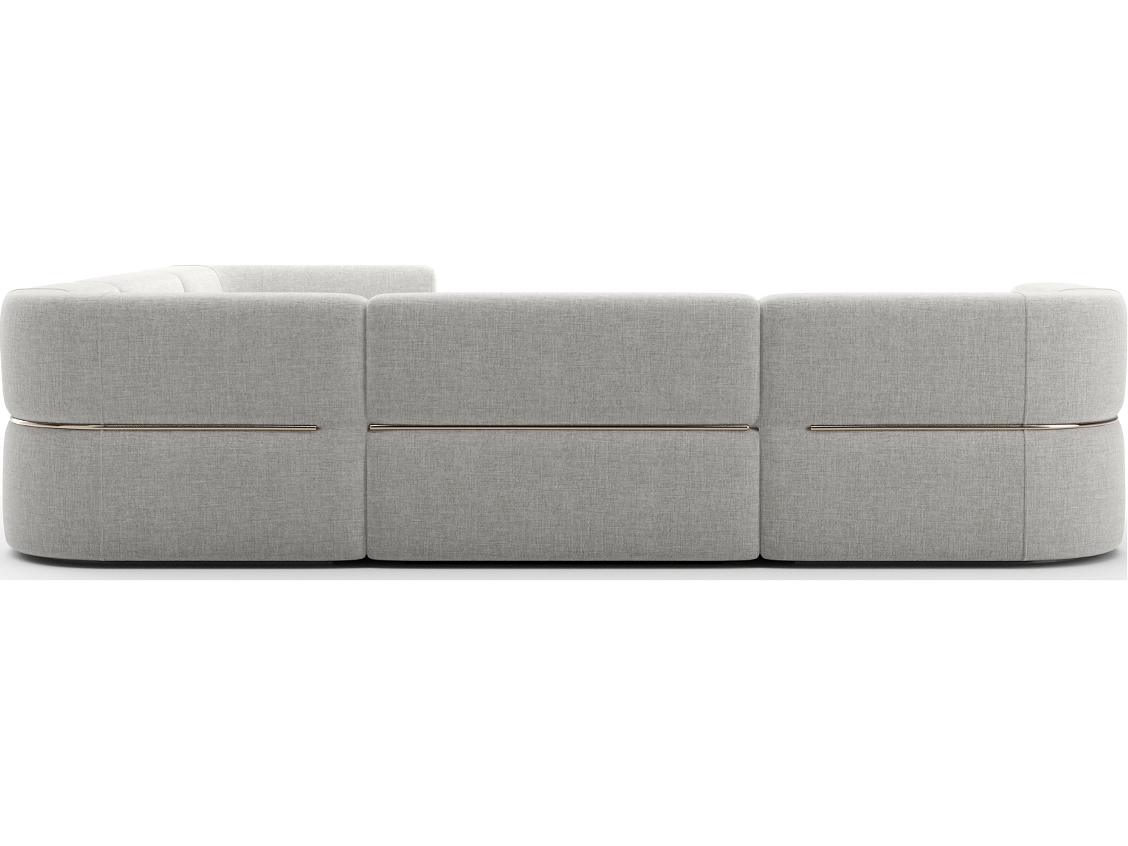 Caracole Rhythm White Upholstered Sectional Sofa