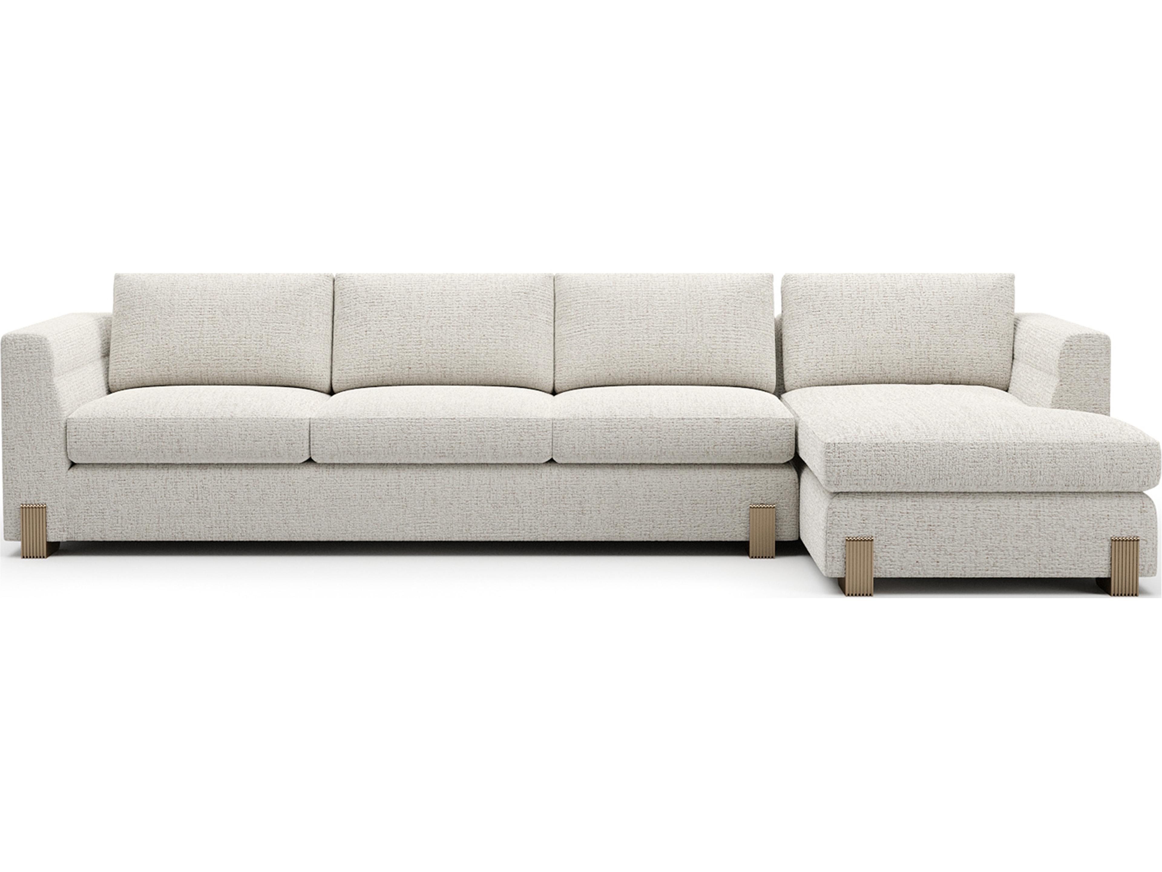 Caracole Counter Balance Cream Upholstered Sectional Sofa