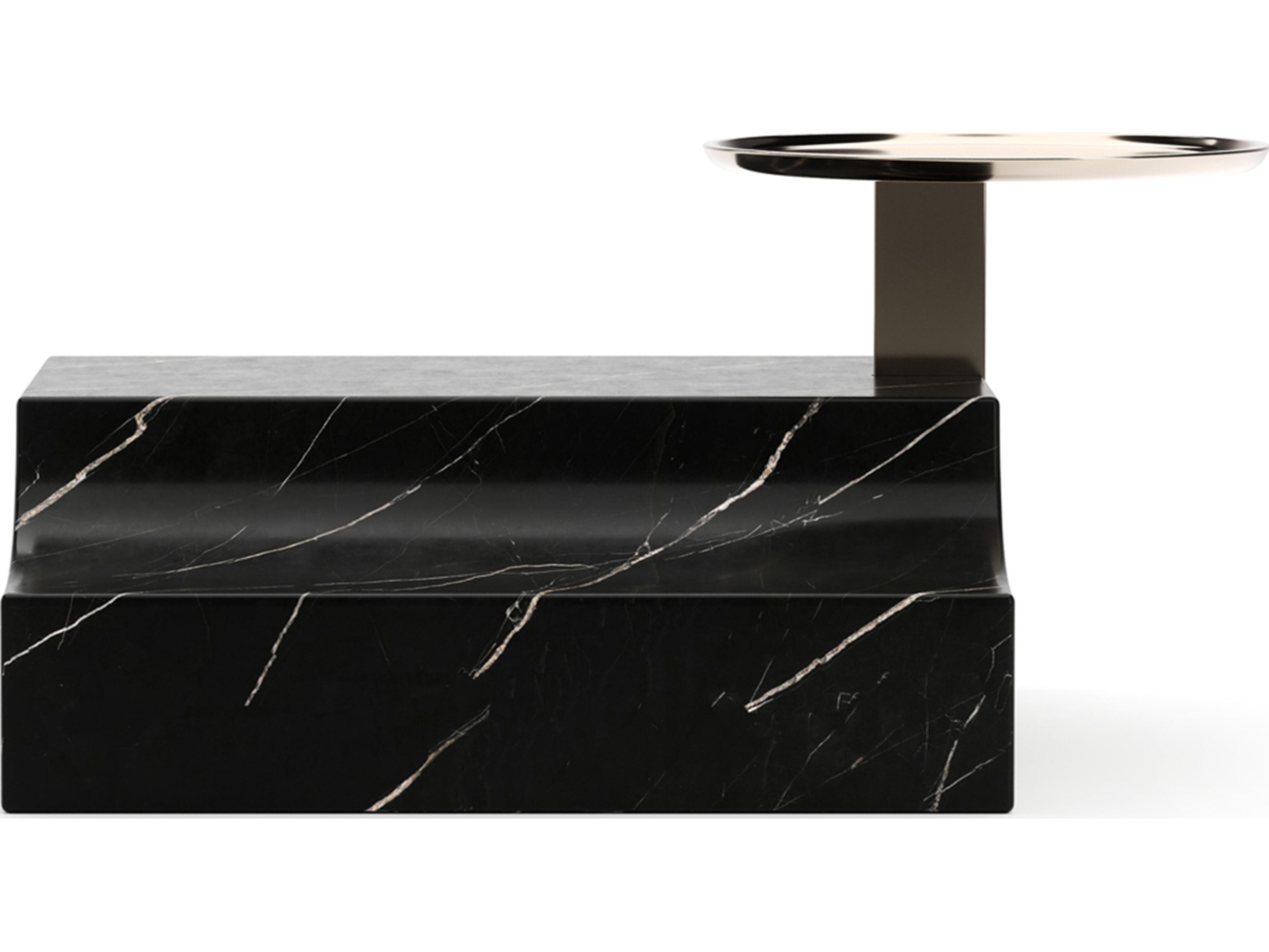 Caracole Overlap Round Stone End Table