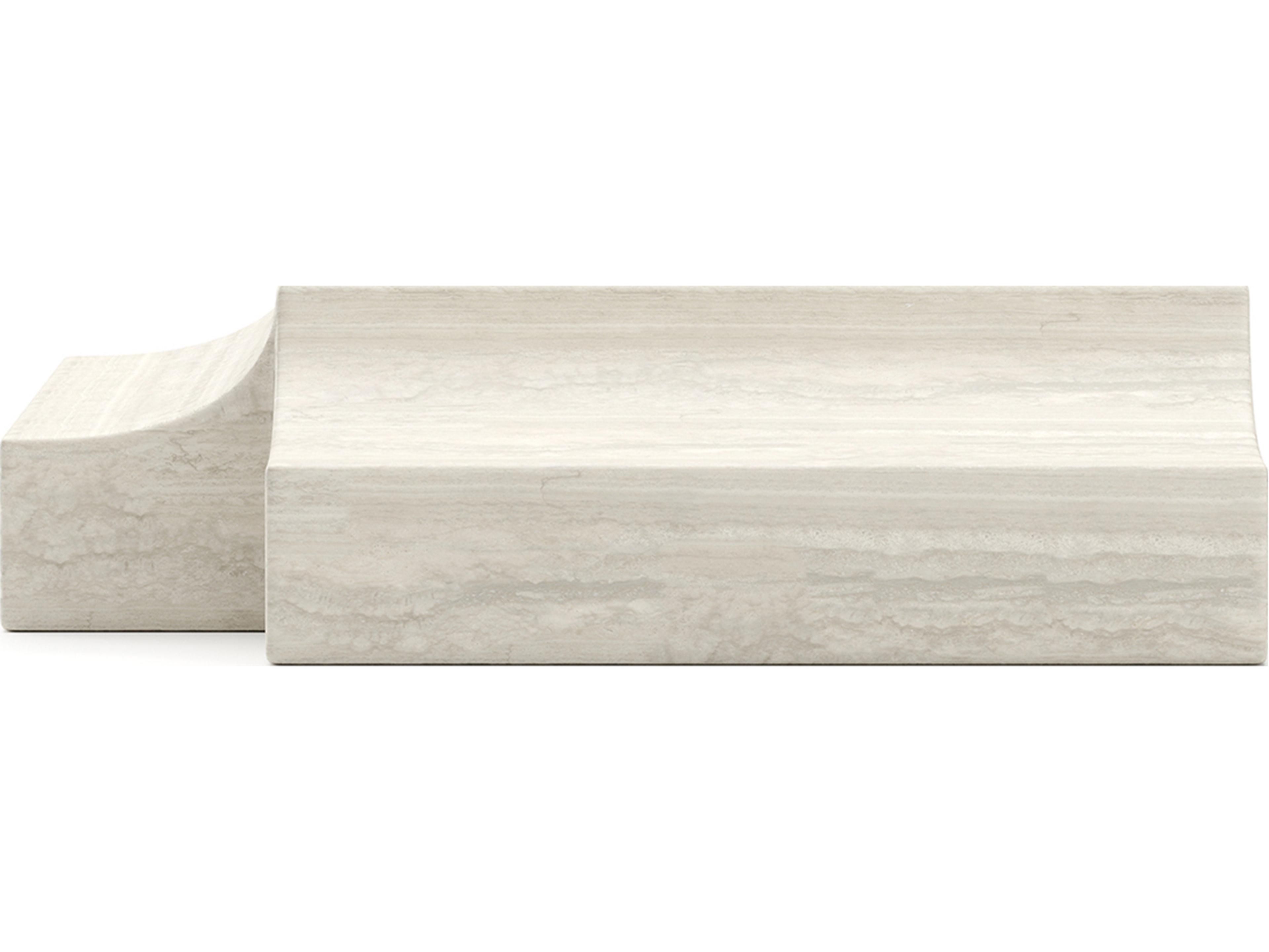 Caracole Overlap Square Stone End Table