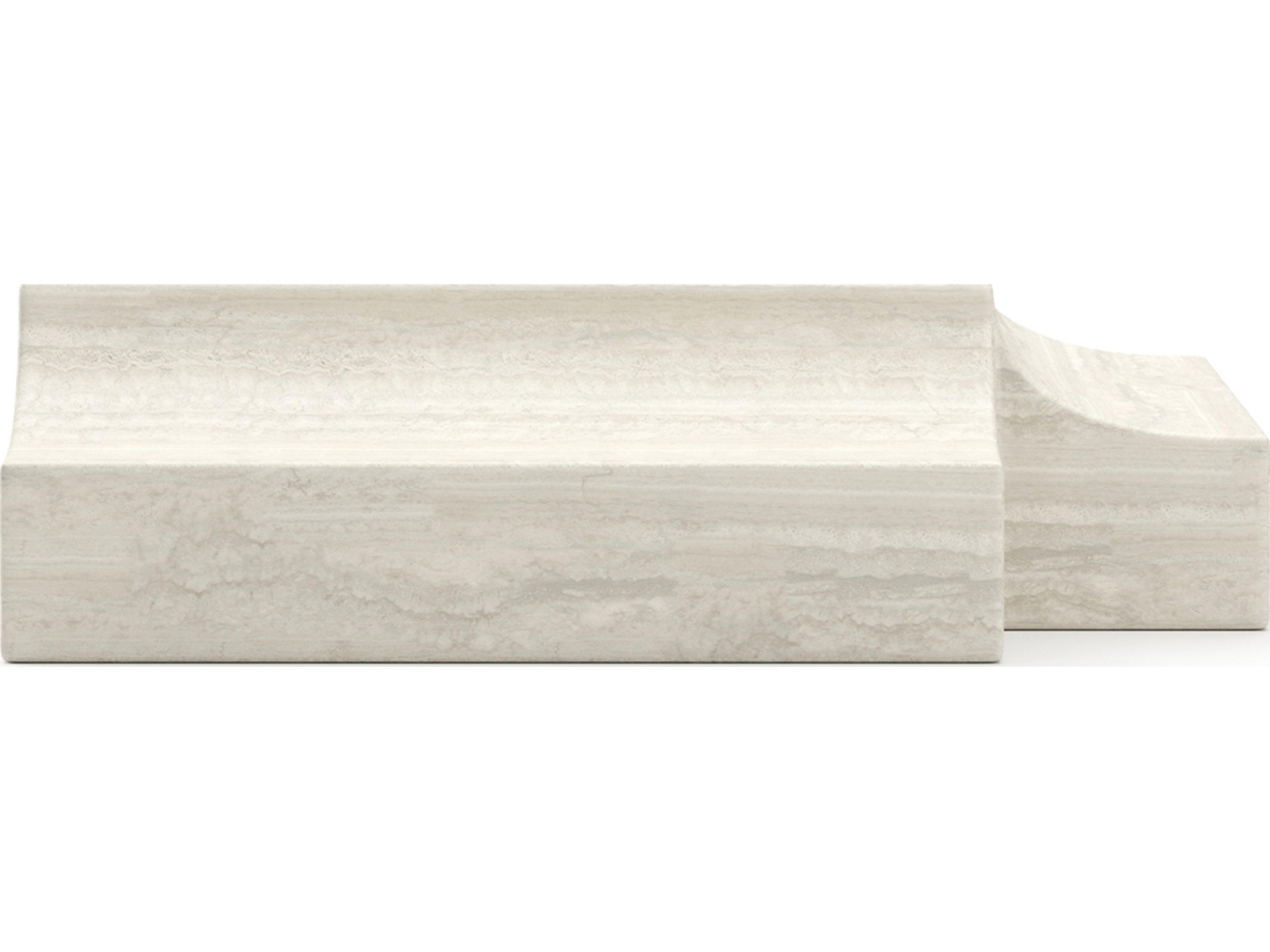 Caracole Overlap Square Stone End Table