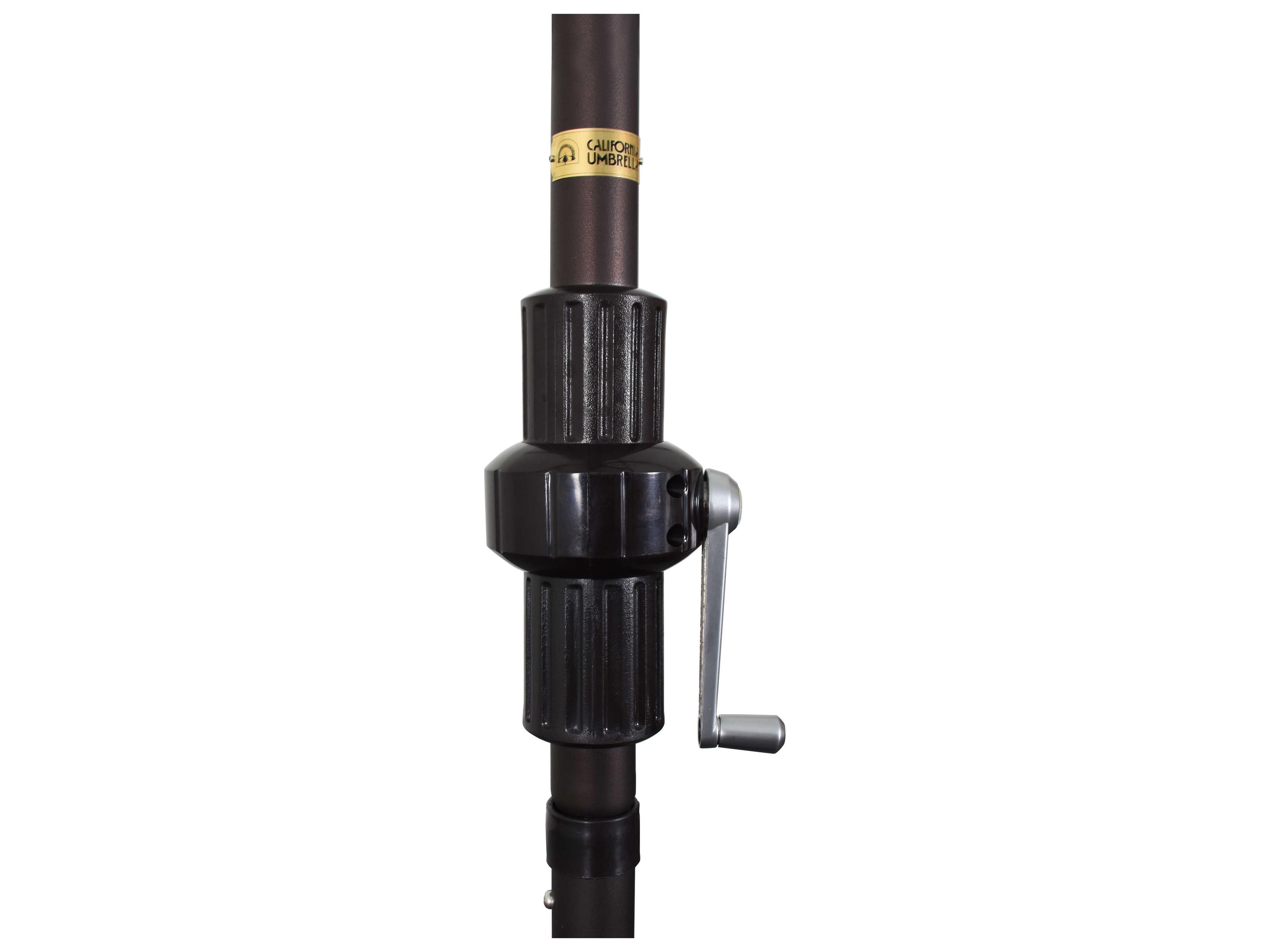 California Patio Umbrella Quick Ship Tahoe Series 11 Foot Rectangular Market Aluminum Patio Umbrella with Crank Lift System