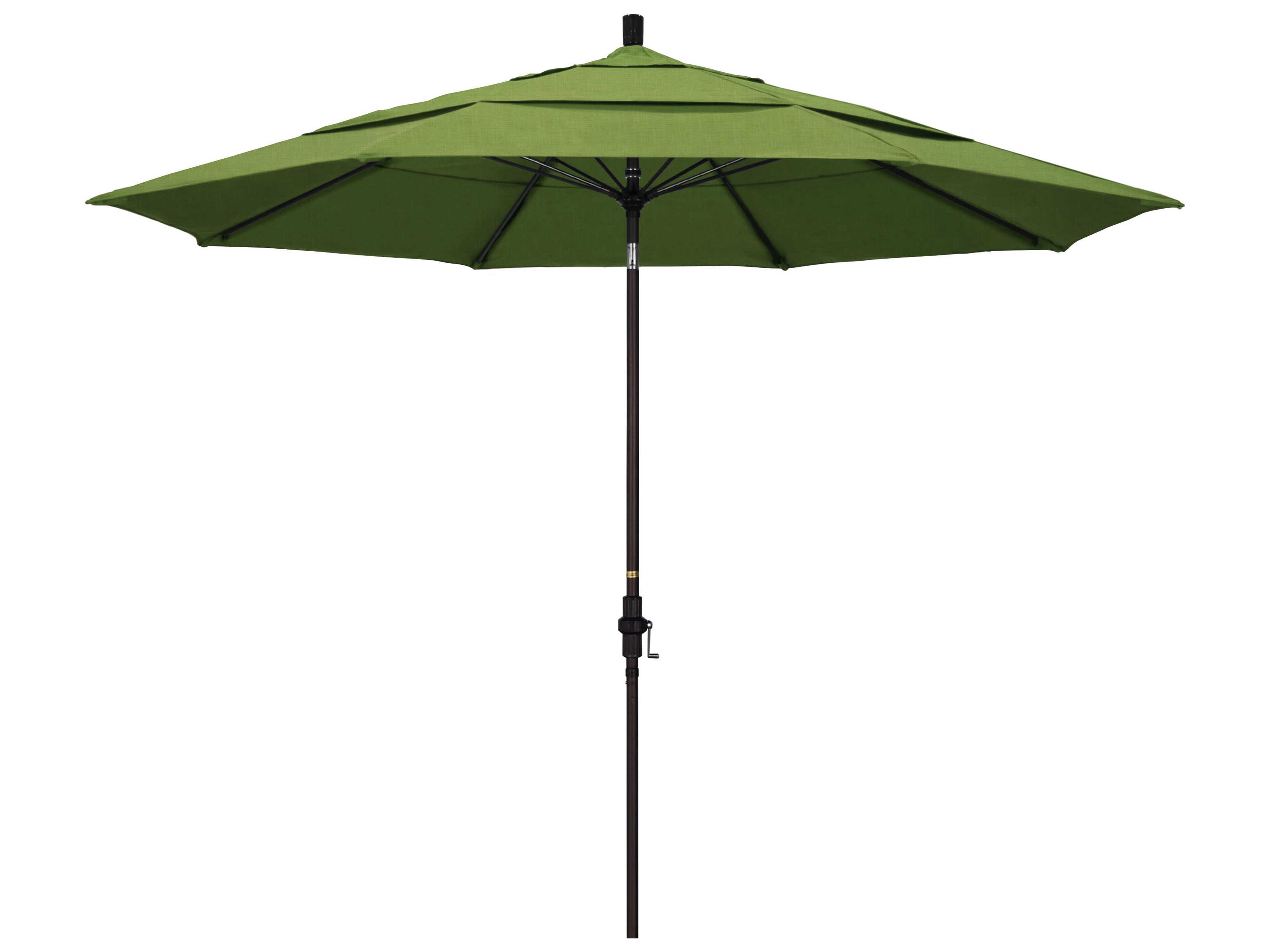 California Patio Umbrella Custom Sun Master Series 11 Foot Octagon Market Aluminum Patio Umbrella with Crank Lift System
