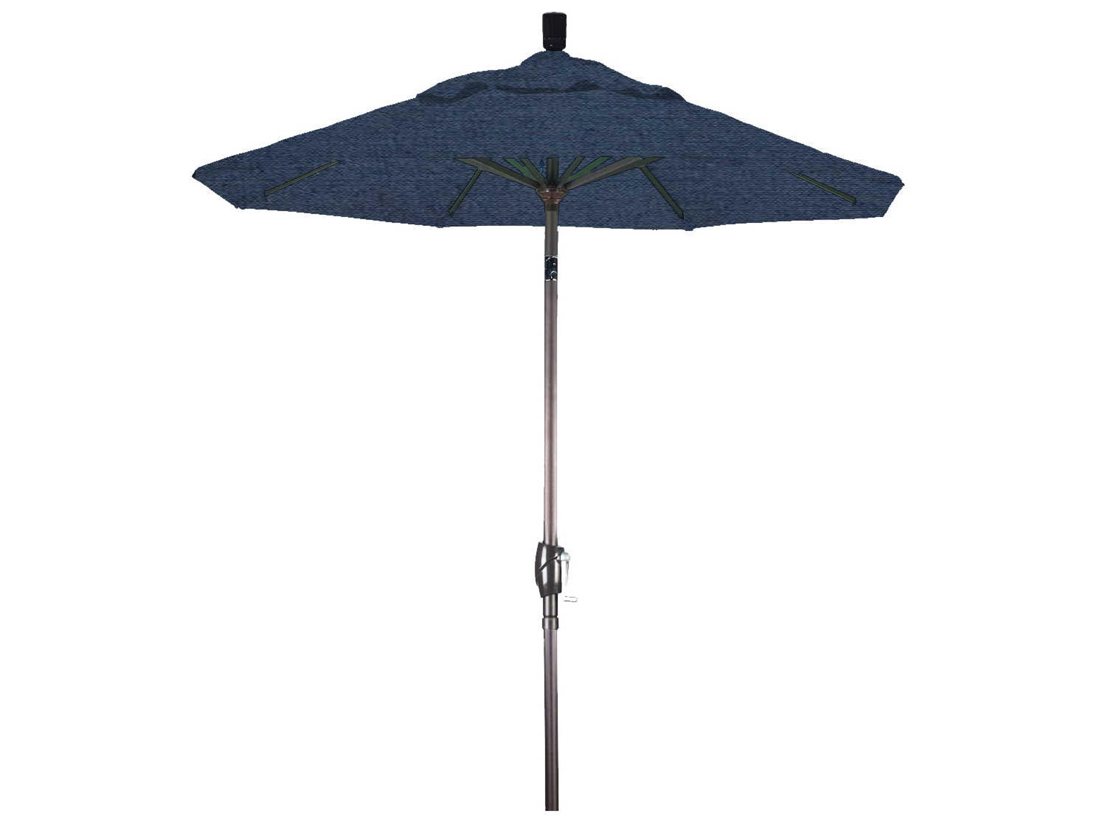 California Outdoor Patio Umbrella Quick Ship Pacific Trail Series 6 Foot Octagon Market Aluminum Outdoor Patio Umbrella with Crank Lift System